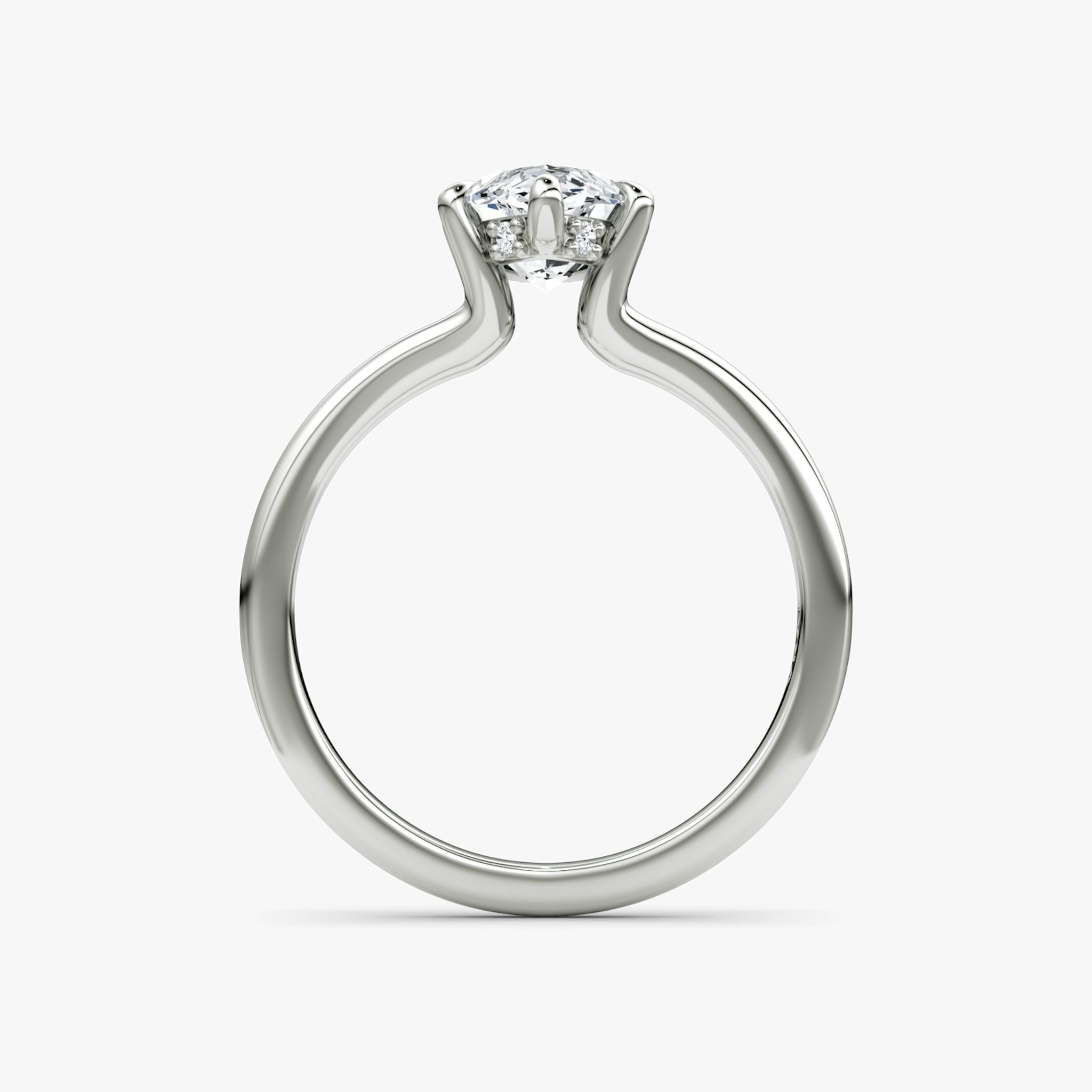 The Floating Split Band | Marquise | Platinum | bandAccent: Plain | diamondOrientation: vertical | caratWeight: other