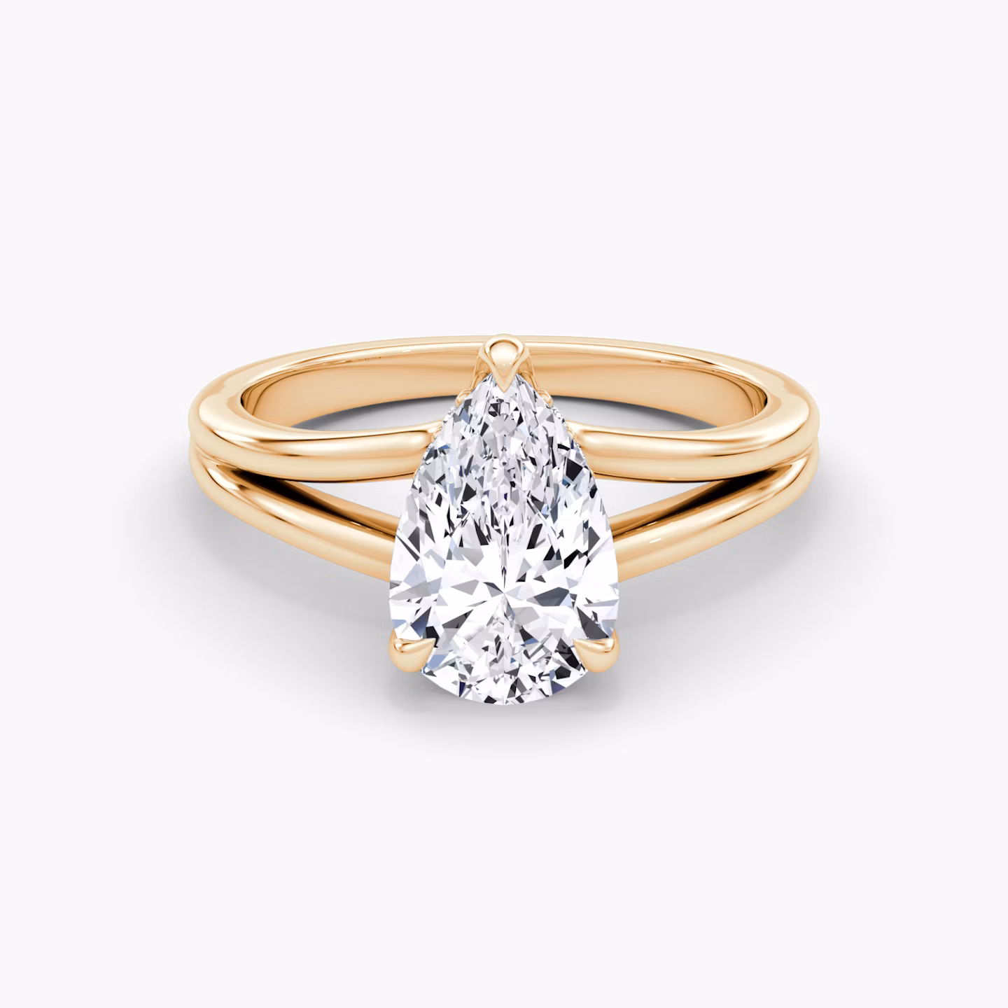 Floating Split Band | Tropfen | 14k | Roségold | bandAccent: Ohne Pavé-Besatz | diamondOrientation: vertical | caratWeight: other