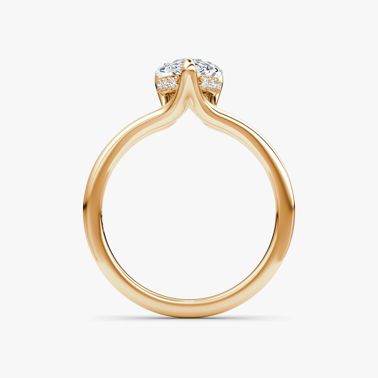 Floating Split Band | Tropfen | 14k | Roségold | bandAccent: Ohne Pavé-Besatz | diamondOrientation: vertical | caratWeight: other