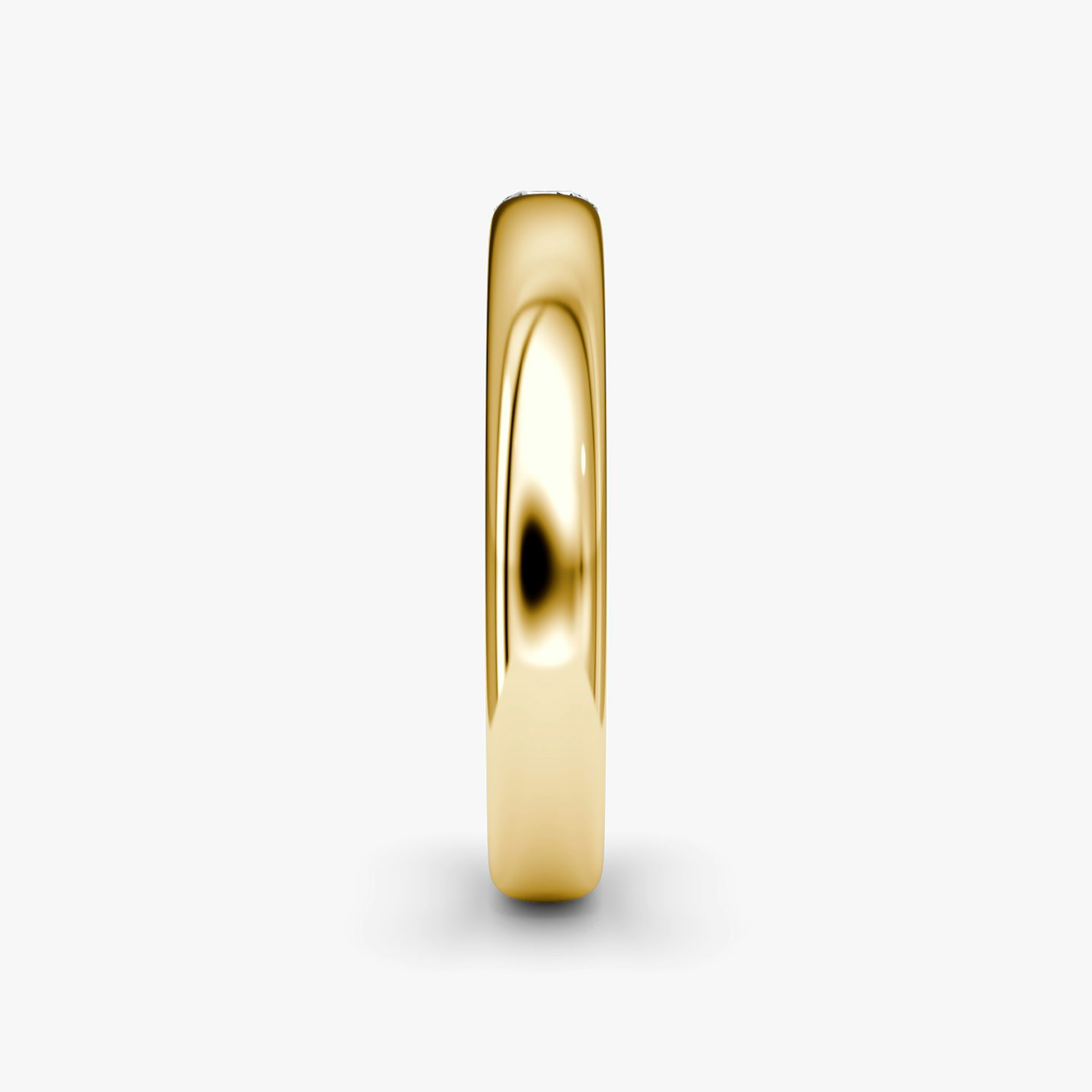The Round Inlay Band | Round Brilliant | 18k | Yellow Gold | bandVersion: original