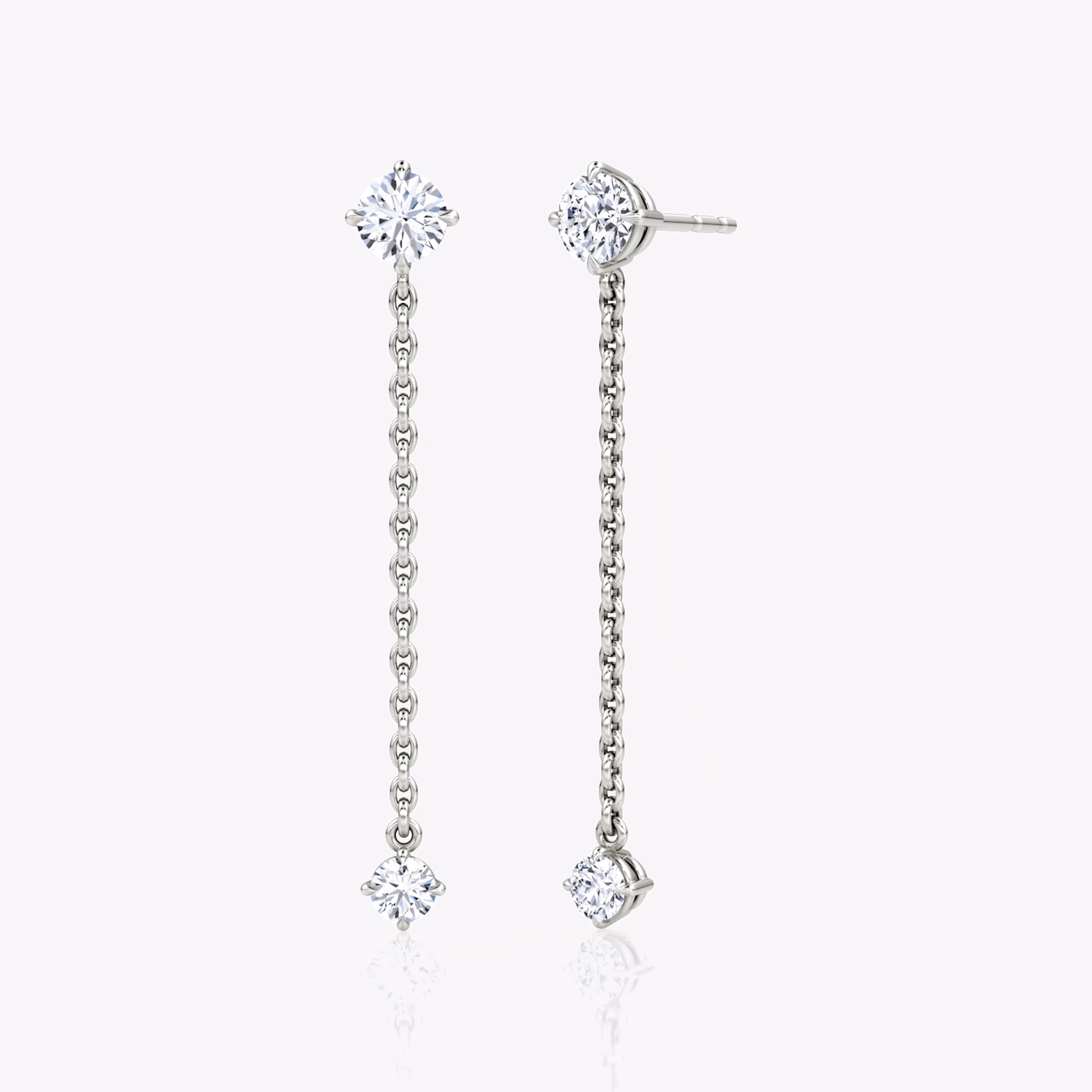 Duo Dangle Diamond Earring