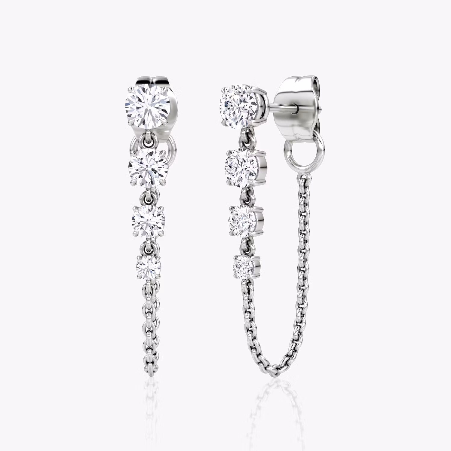 Linked Tennis Earring