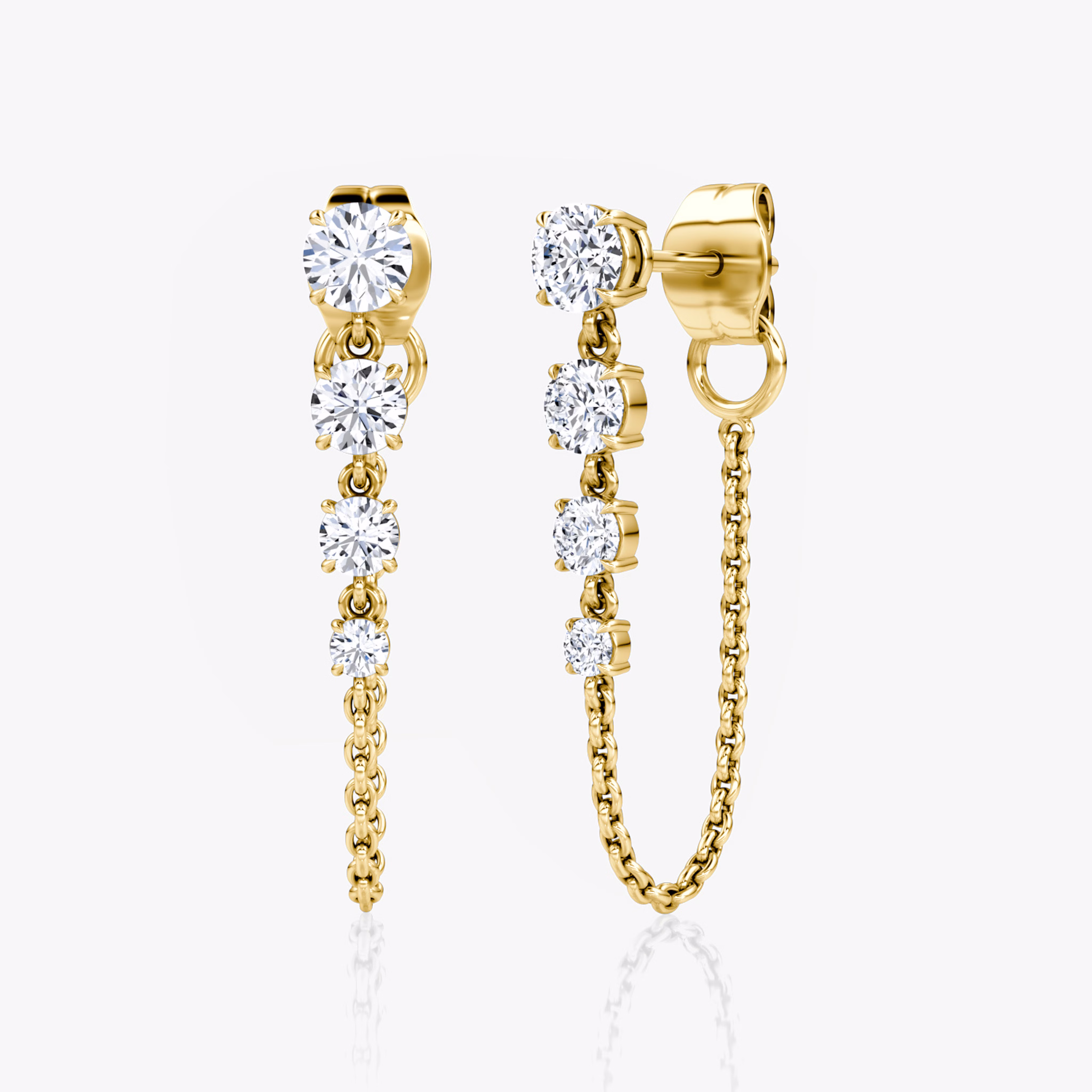 Linked Tennis Earrings
