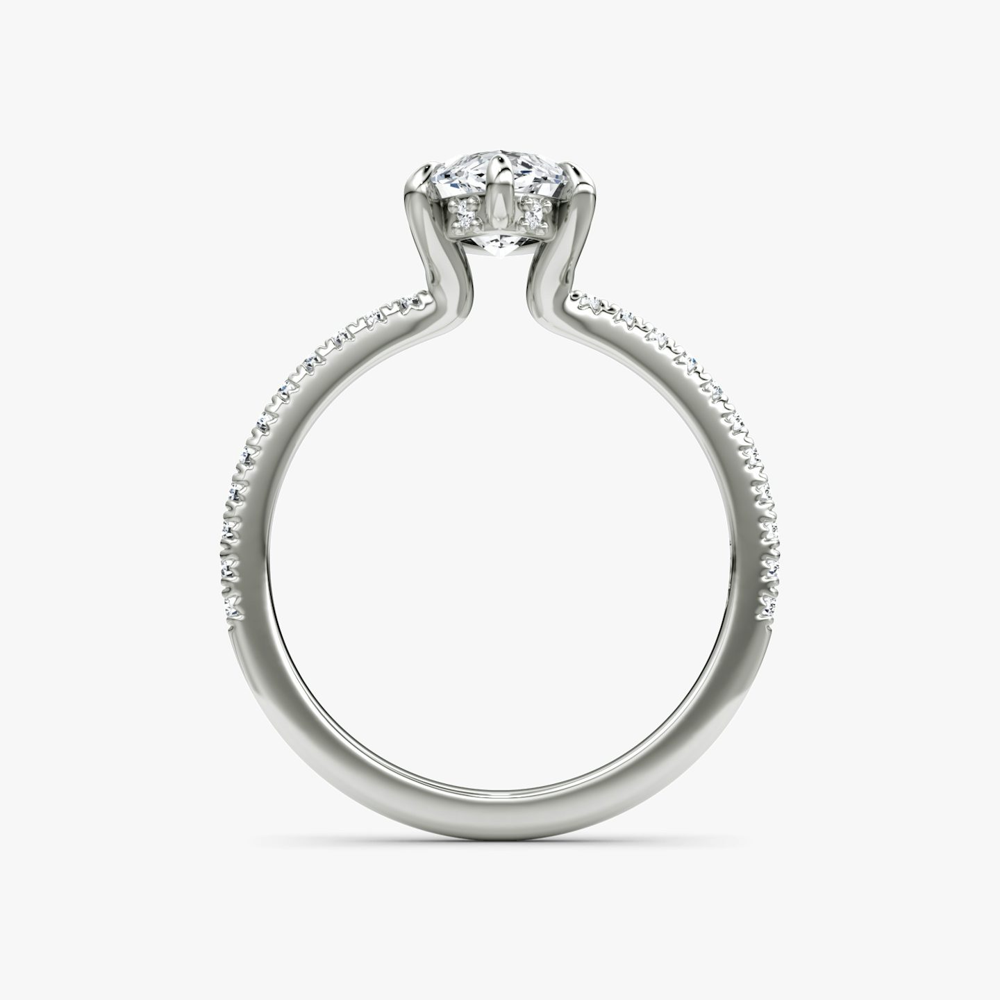 Floating Solitaire | Marquise | Platin | bandAccent: Mit Pavé-Besatz | diamondOrientation: vertical | caratWeight: other