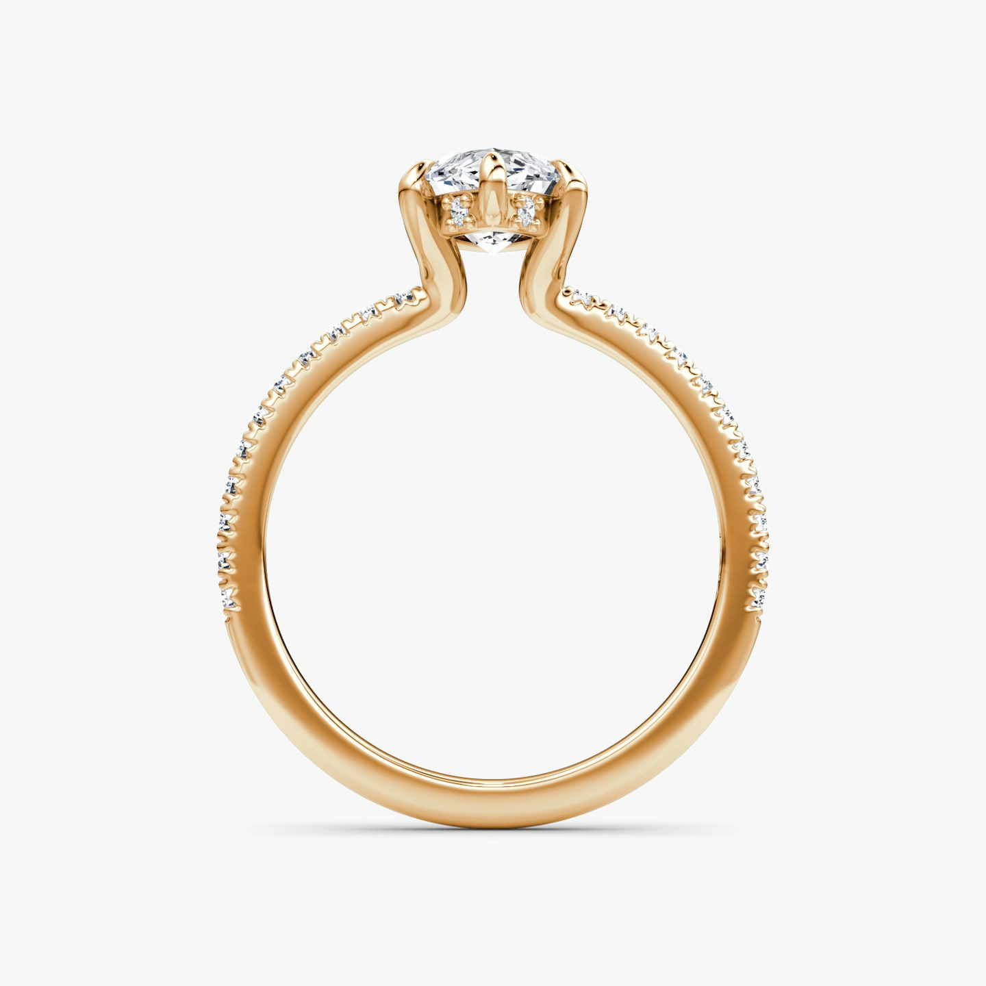 undefined | Marquise | 14k | Rose Gold | bandAccent: Pavé | diamondOrientation: vertical | caratWeight: other