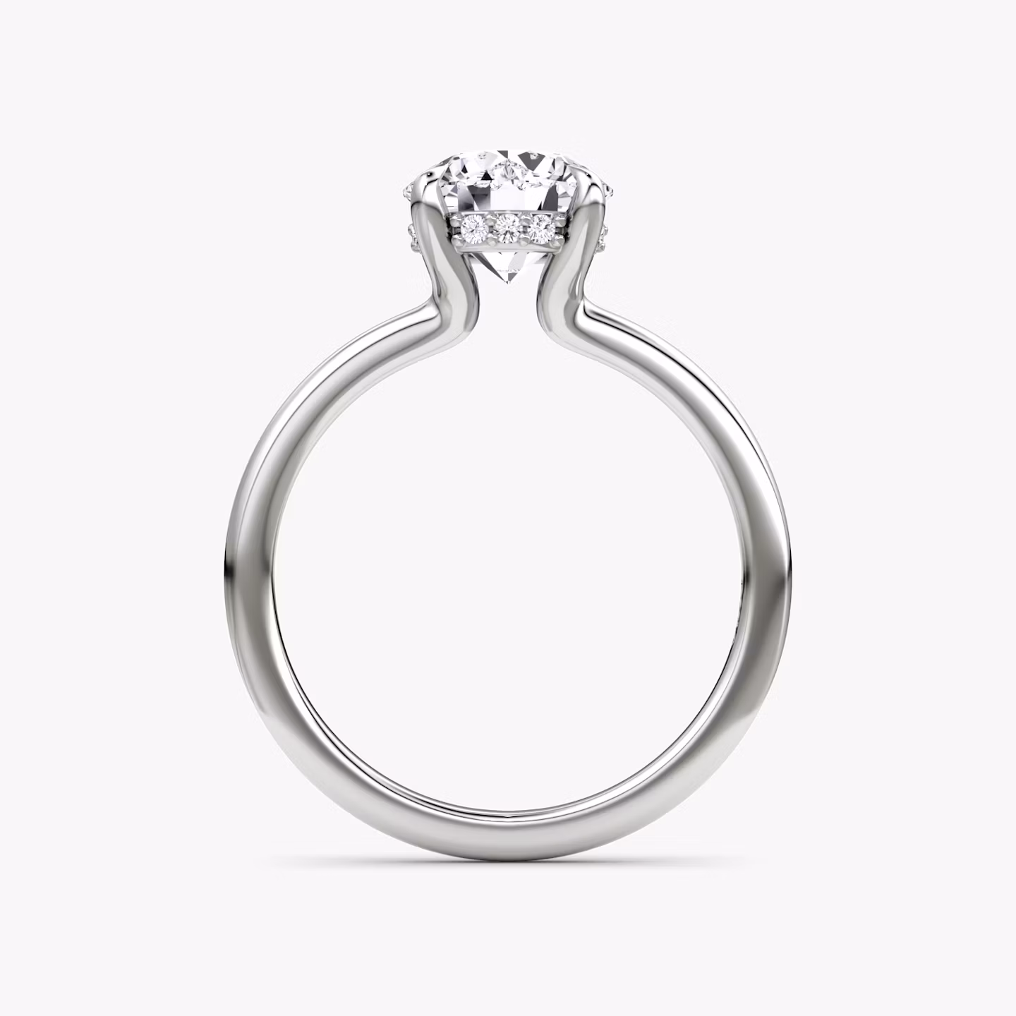 Anillo de compromiso Floating Solitaire | Brillante | 18k | Oro blanco | bandAccent: Simple | caratWeight: 1.5ct | diamondOrientation: vertical