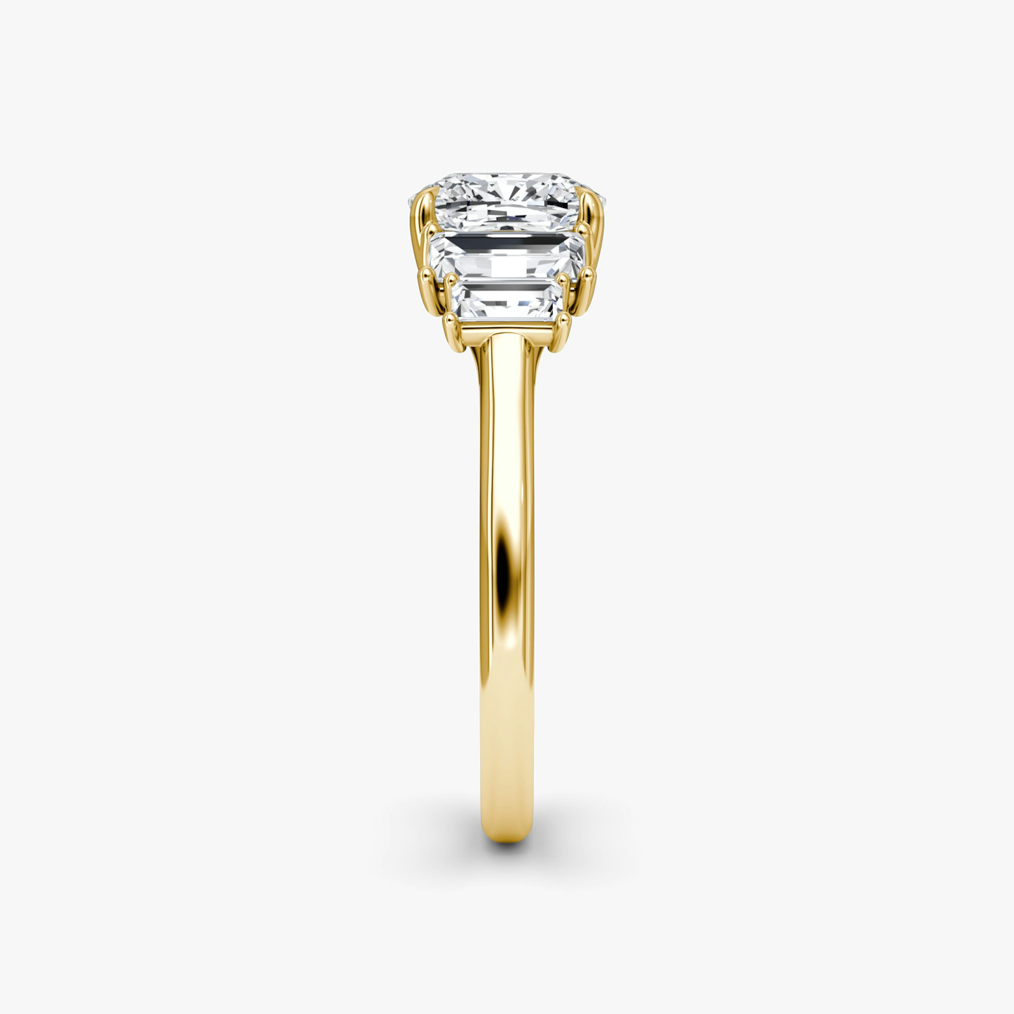 The Five Stone Heirloom | Cushion | 18k | Yellow Gold | bandAccent: Plain | diamondOrientation: vertical | caratWeight: other