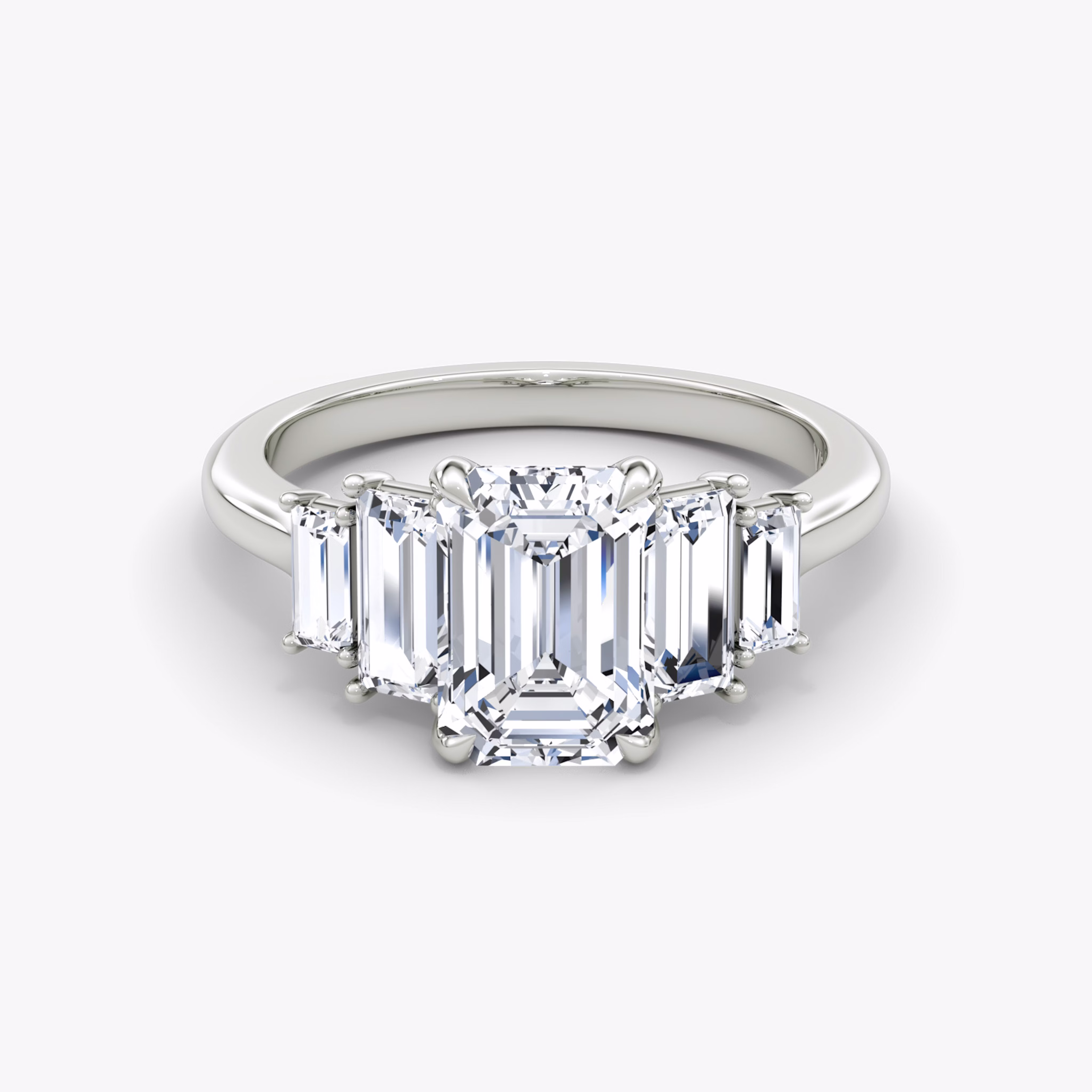 Five Stone Heirloom Platinum Ring