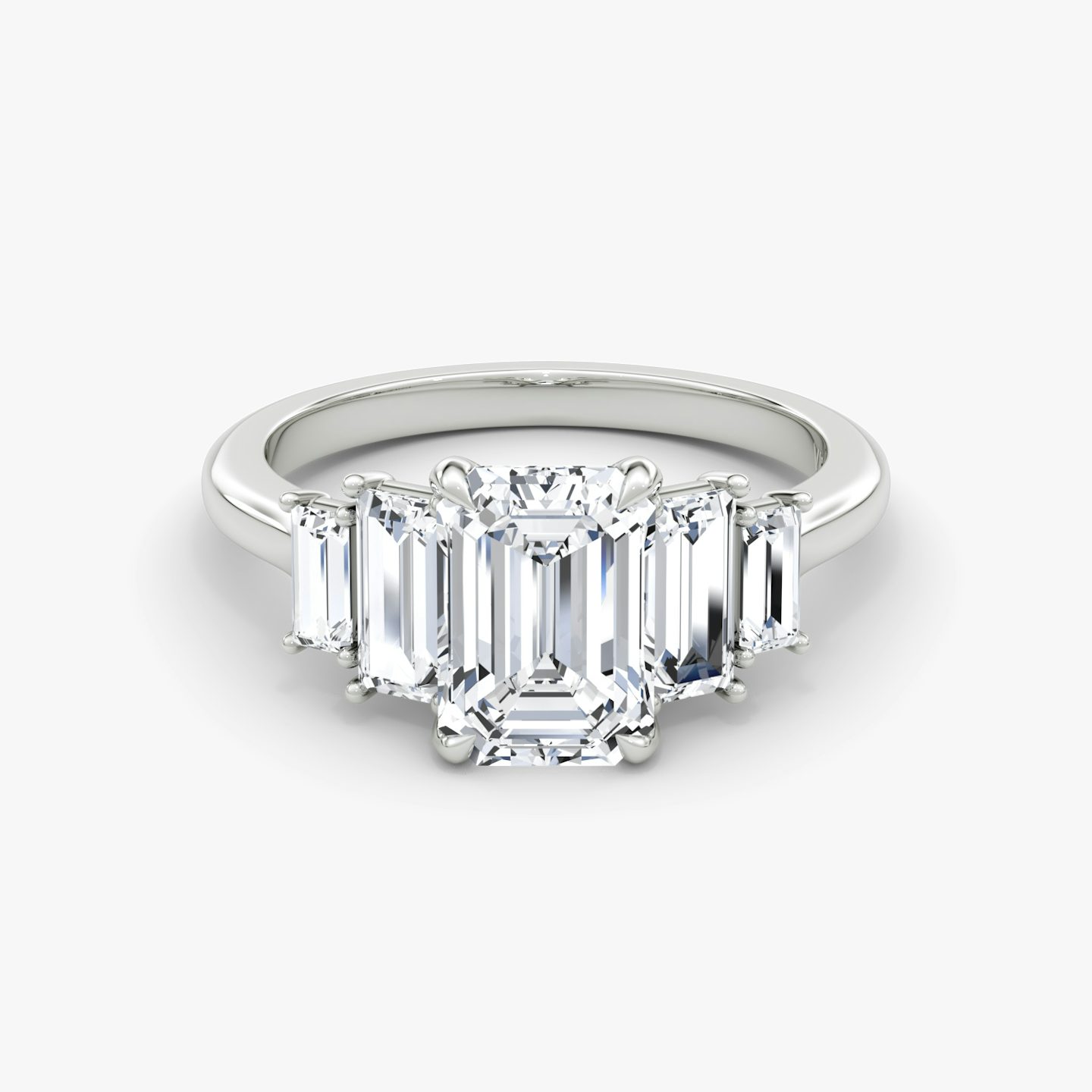 Five stone Emerald Art Deco Ring