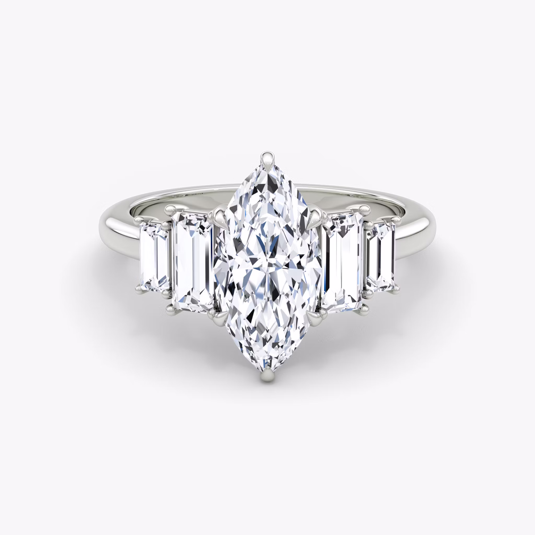 The Five Stone Heirloom Marquise | White Gold