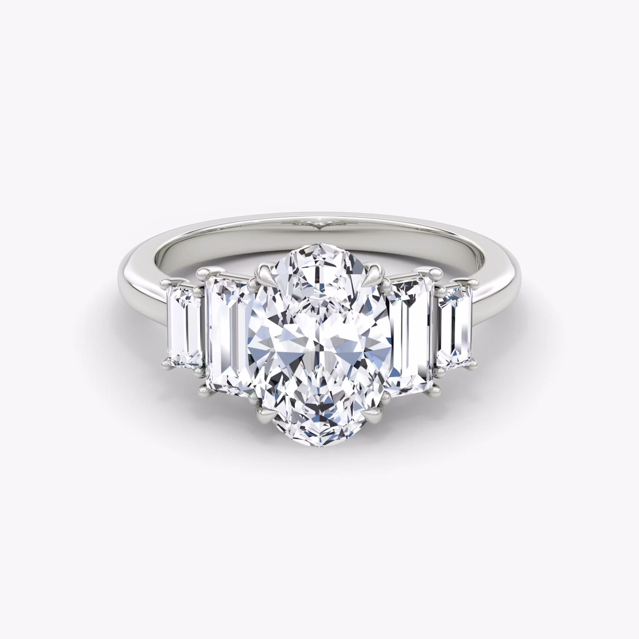The Five Stone Heirloom Oval | White Gold