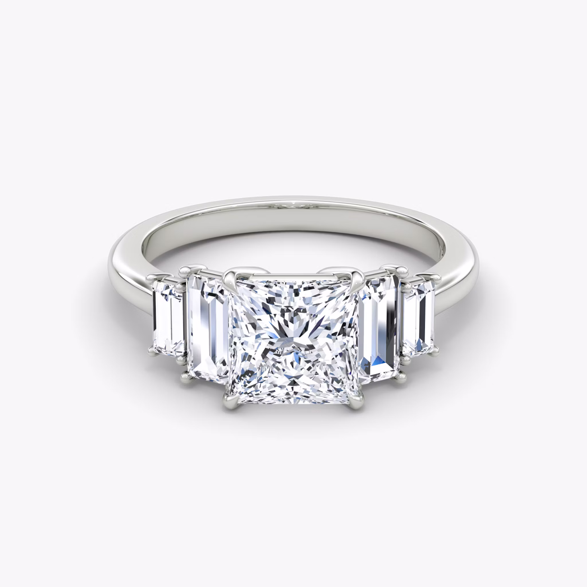 The Five Stone Heirloom Princess | White Gold