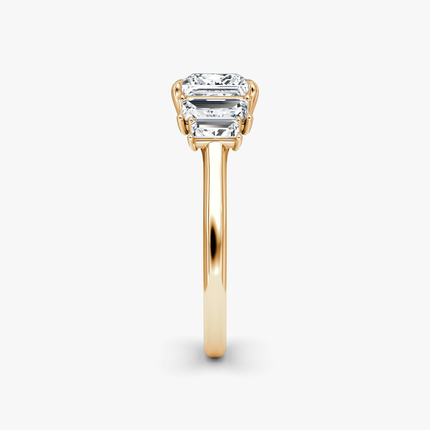 Five Stone Heirloom | Princess | 14k | Roségold | bandAccent: Ohne Pavé-Besatz | diamondOrientation: vertical | caratWeight: other