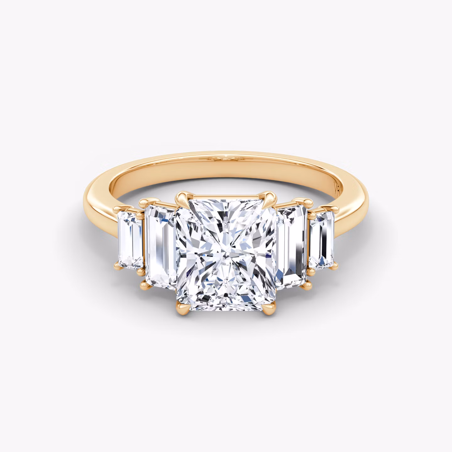 The Five Stone Heirloom Radiant | Rose Gold