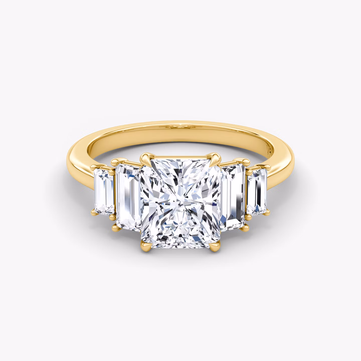 The Five Stone Heirloom Radiant | Yellow Gold