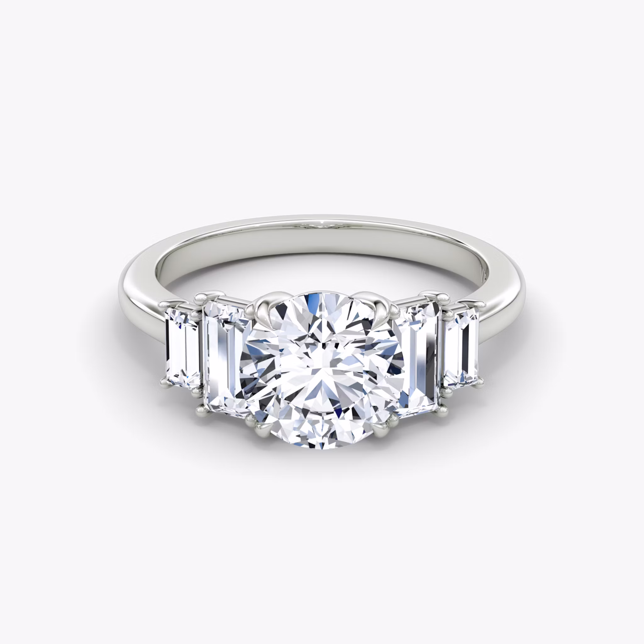 The Five Stone Heirloom Round Brilliant | Platinum