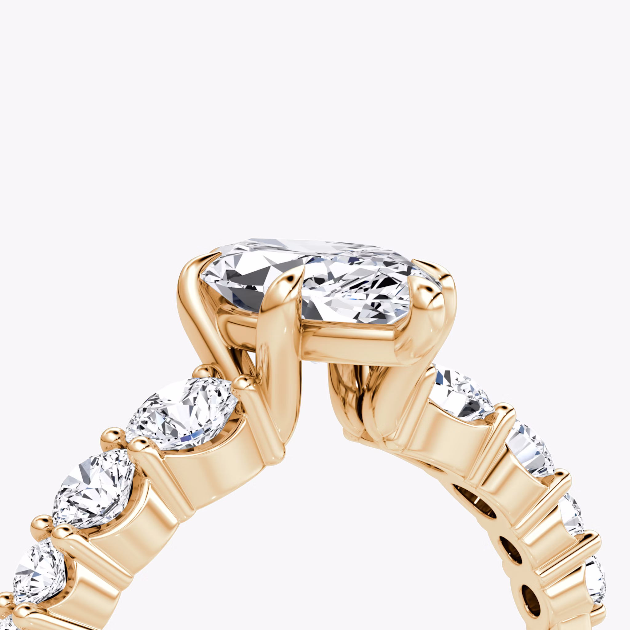 The Graduated Band | Marquise | 14k | Rose Gold | bandAccent: Plain | diamondOrientation: vertical | caratWeight: other