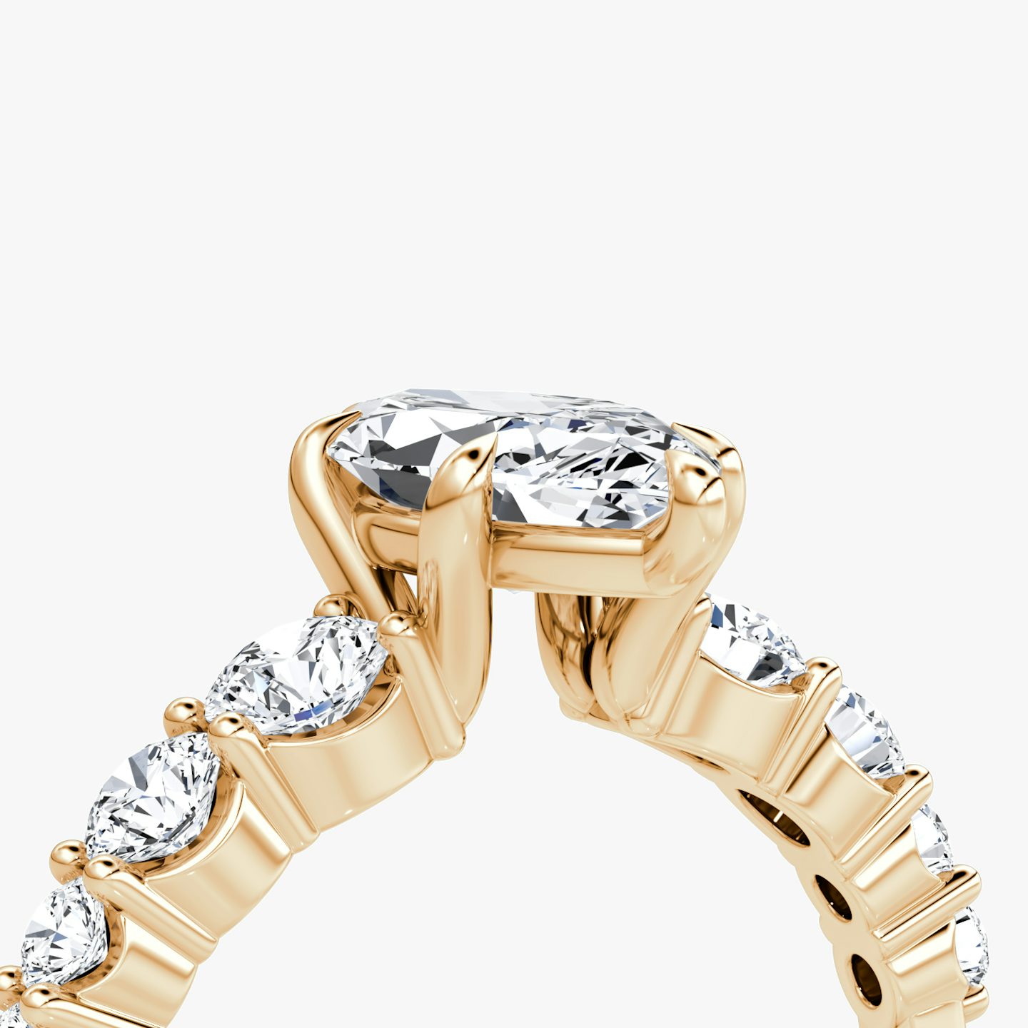 Anillo de compromiso Graduated | Marquise | 14k | Oro rosa | bandAccent: Simple | diamondOrientation: vertical | caratWeight: other