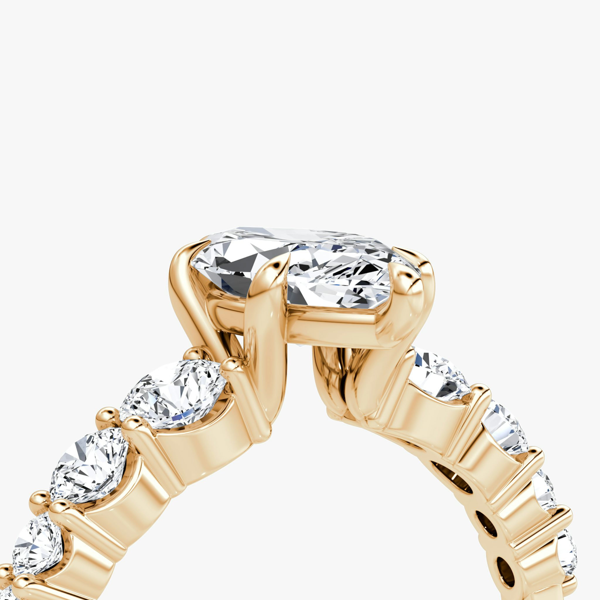 The Graduated Band | Marquise | 14k | Rose Gold | bandAccent: Plain | diamondOrientation: vertical | caratWeight: other