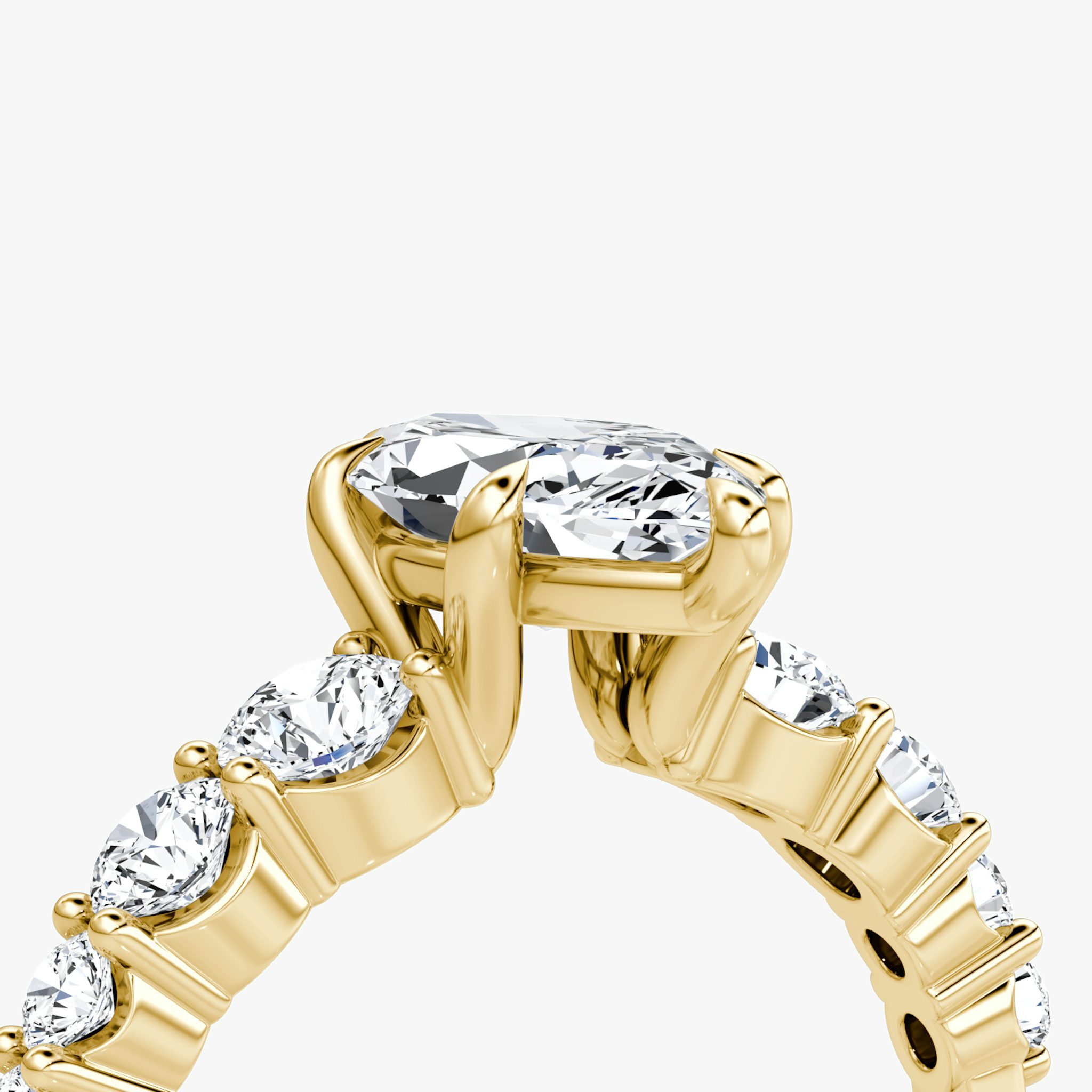 The Graduated Band | Marquise | 18k | Yellow Gold | bandAccent: Plain | diamondOrientation: vertical | caratWeight: other