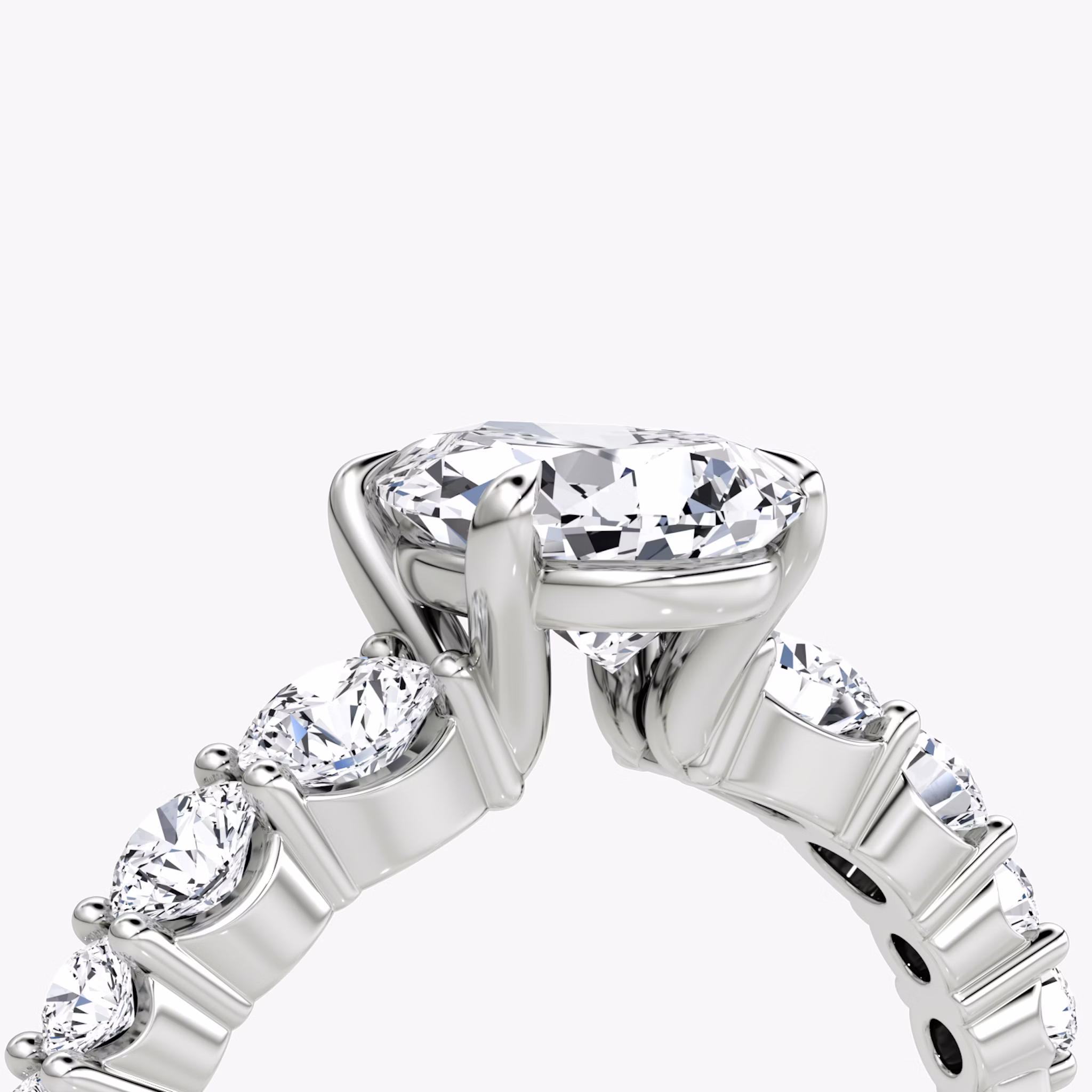 The Graduated Band | Pear | Platinum | bandAccent: Plain | diamondOrientation: vertical | caratWeight: other