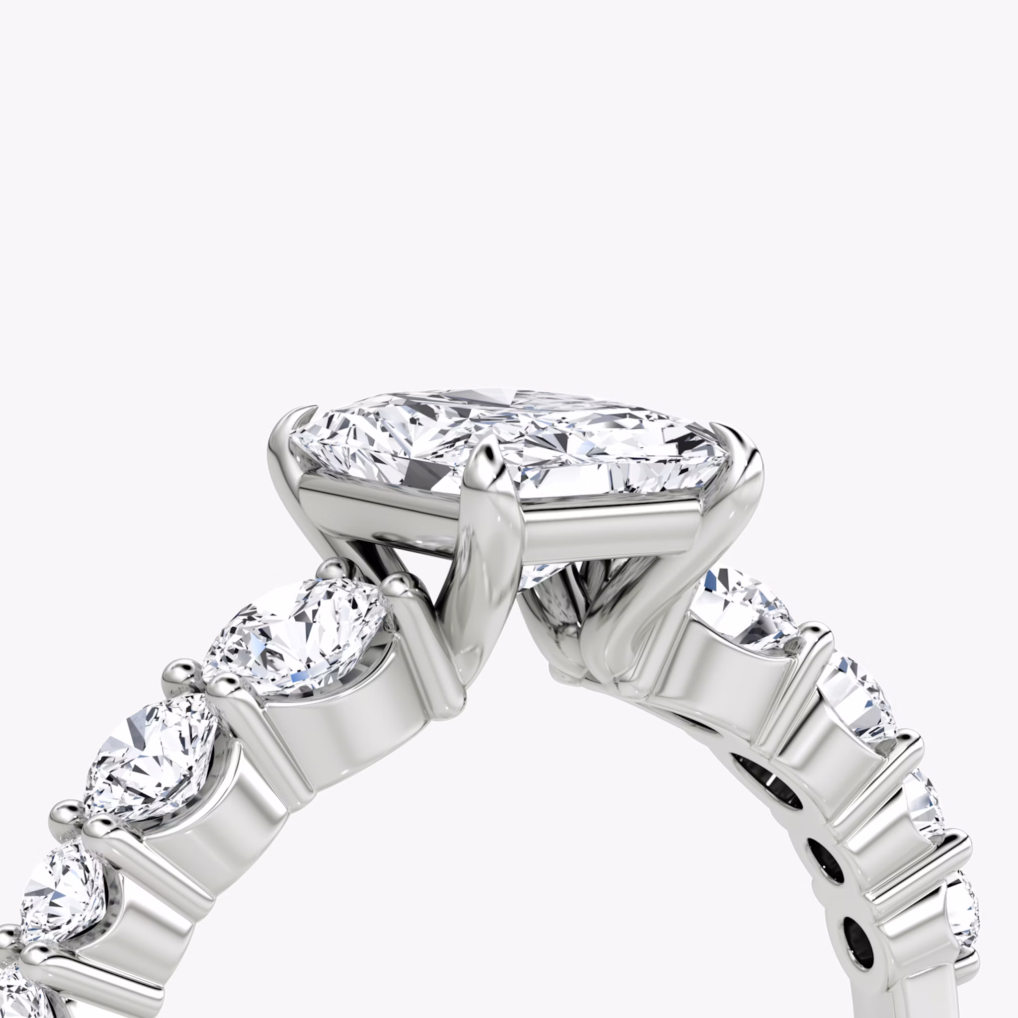 The Graduated Band | Radiant | Platinum | bandAccent: Plain | diamondOrientation: vertical | caratWeight: other