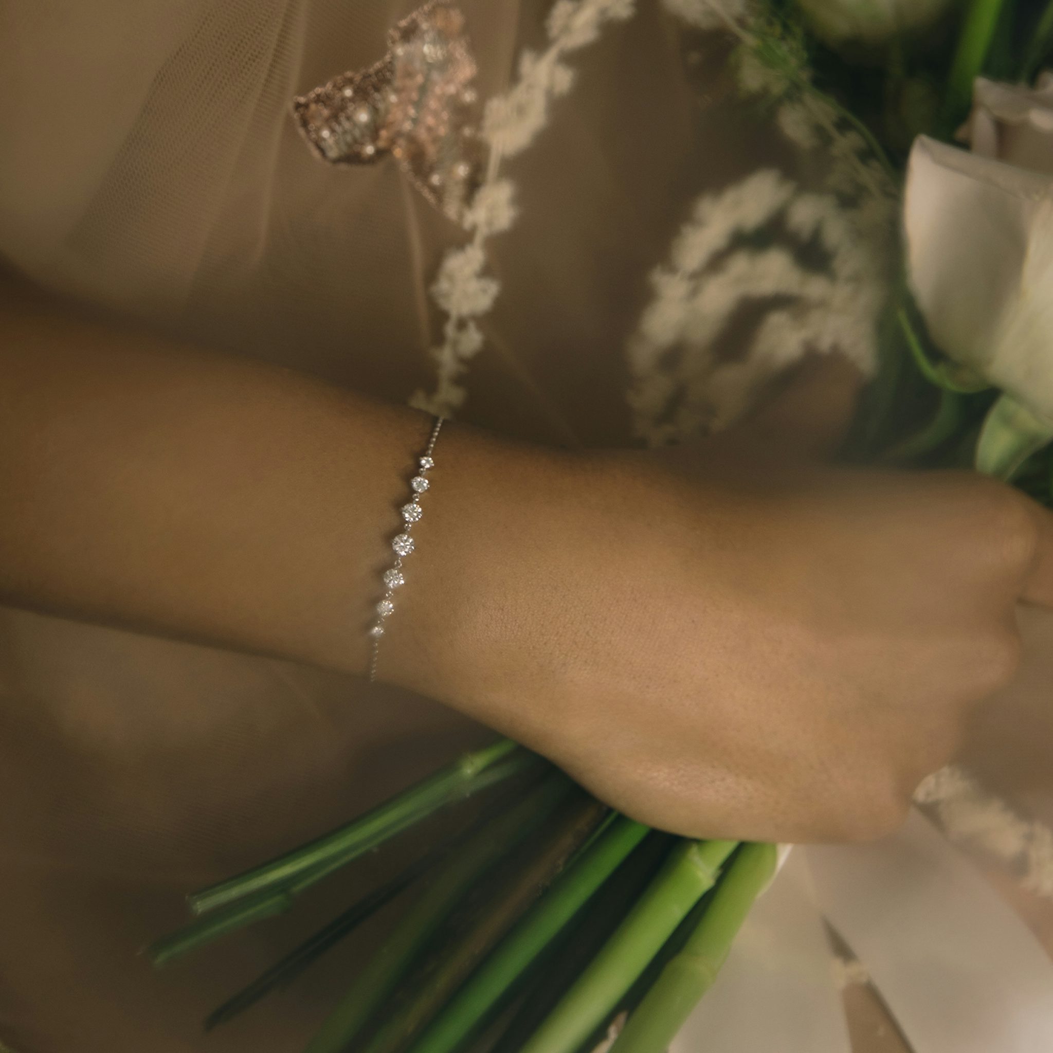 Linked Tennis Bracelet | Round Brilliant | 14k | Yellow Gold | diamondSize: original | chainLength: 6.5-7