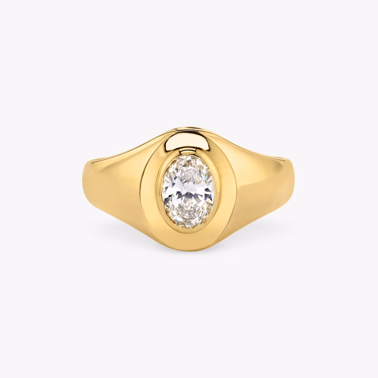 VRAI Signet Ring Oval | Yellow Gold