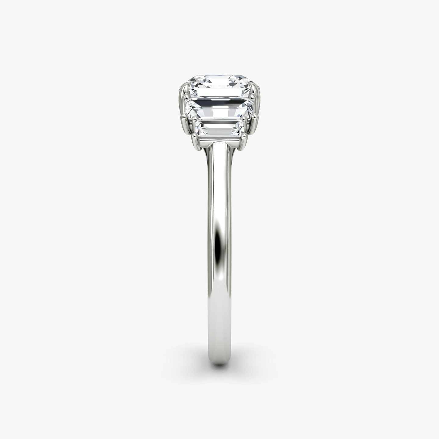 The Five Stone Heirloom | Asscher | Platinum | bandAccent: Plain | diamondOrientation: vertical | caratWeight: other