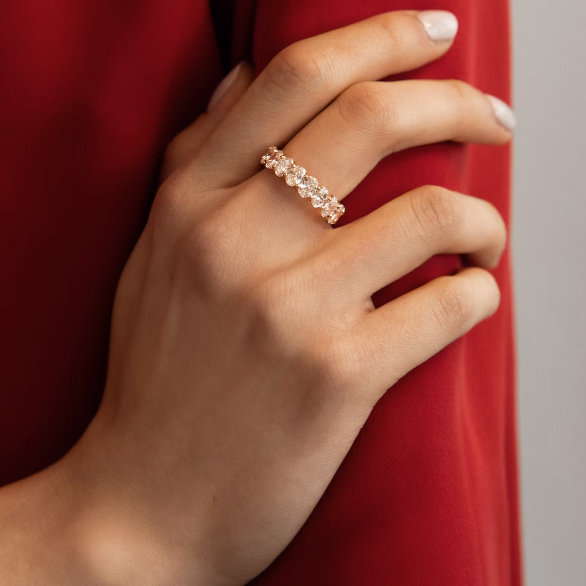 The Eternity Band | Oval | Platinum | bandStyle: full | caratWeight: 7.5ct