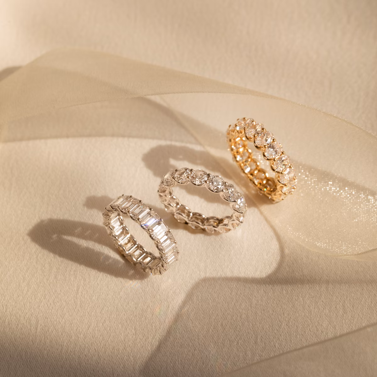 The Eternity Band | Round Brilliant | 18k | Yellow Gold | bandStyle: full | caratWeight: 1.0ct