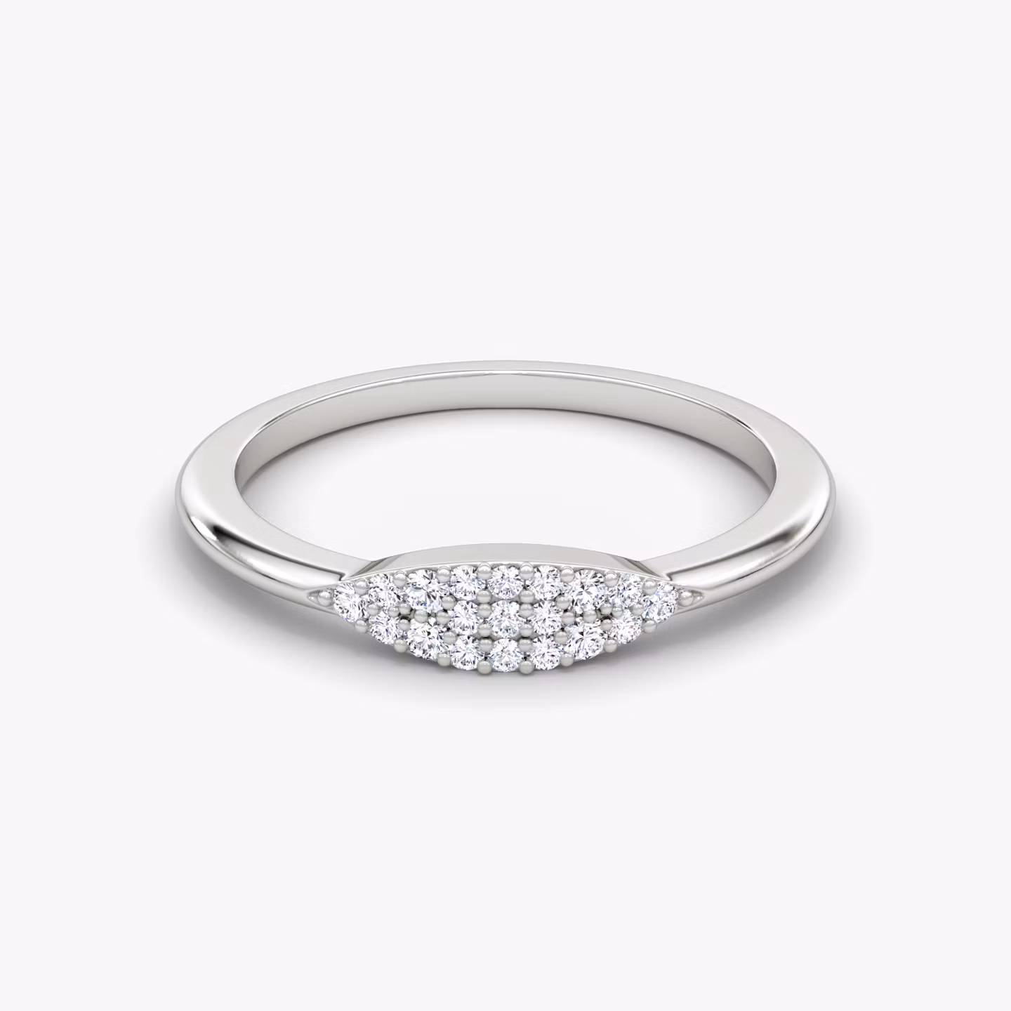 Pavé Ring  | White Gold