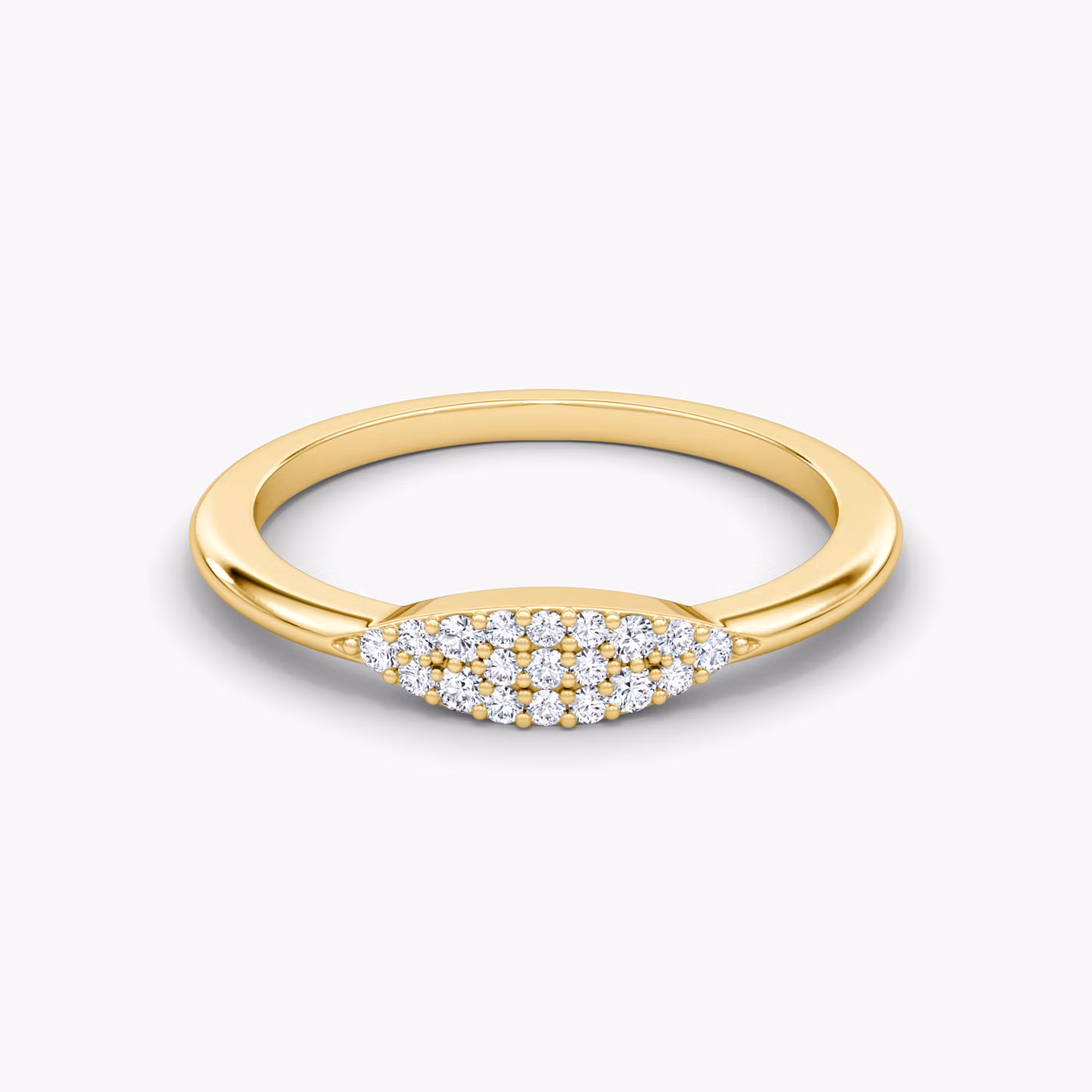 Pavé Ring  | Yellow Gold