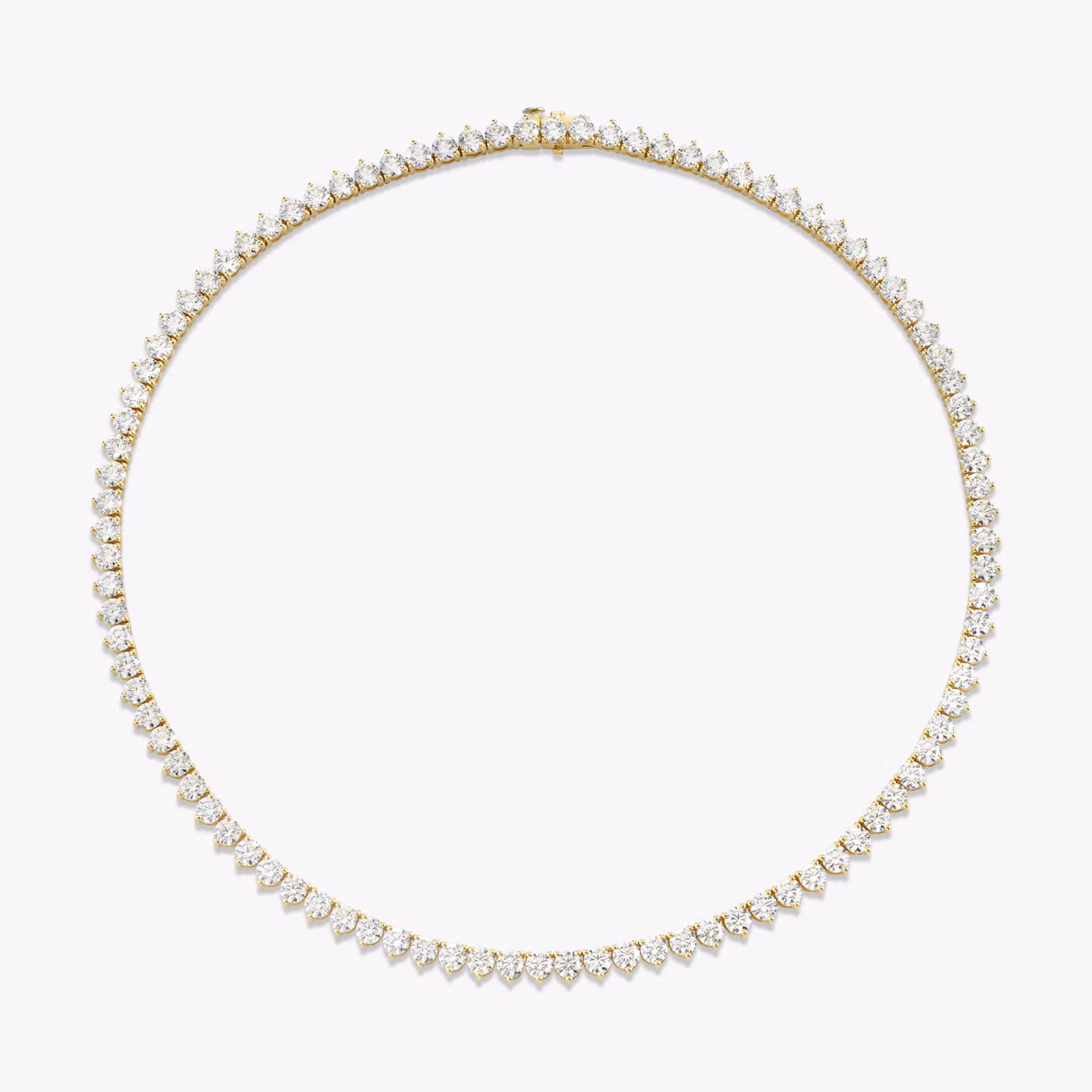 Collar de Tenis | Brillante | 14k | Oro amarillo | diamondSize: large | chainLength: 18