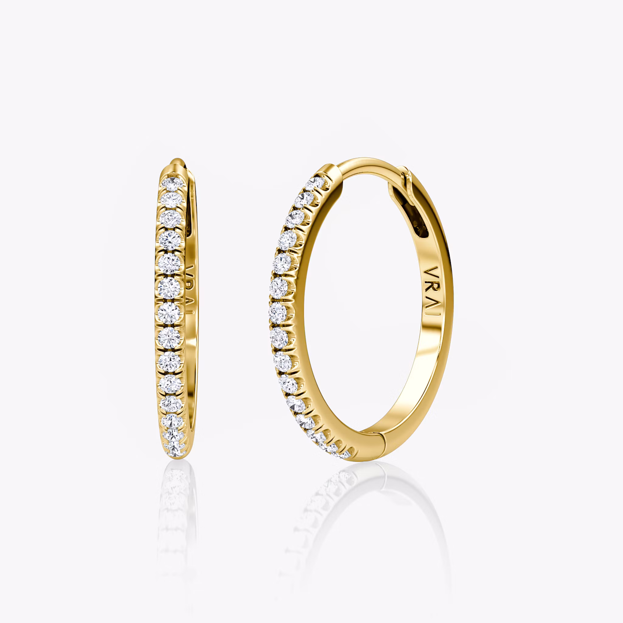 Pavé Creole Rund | Yellow Gold