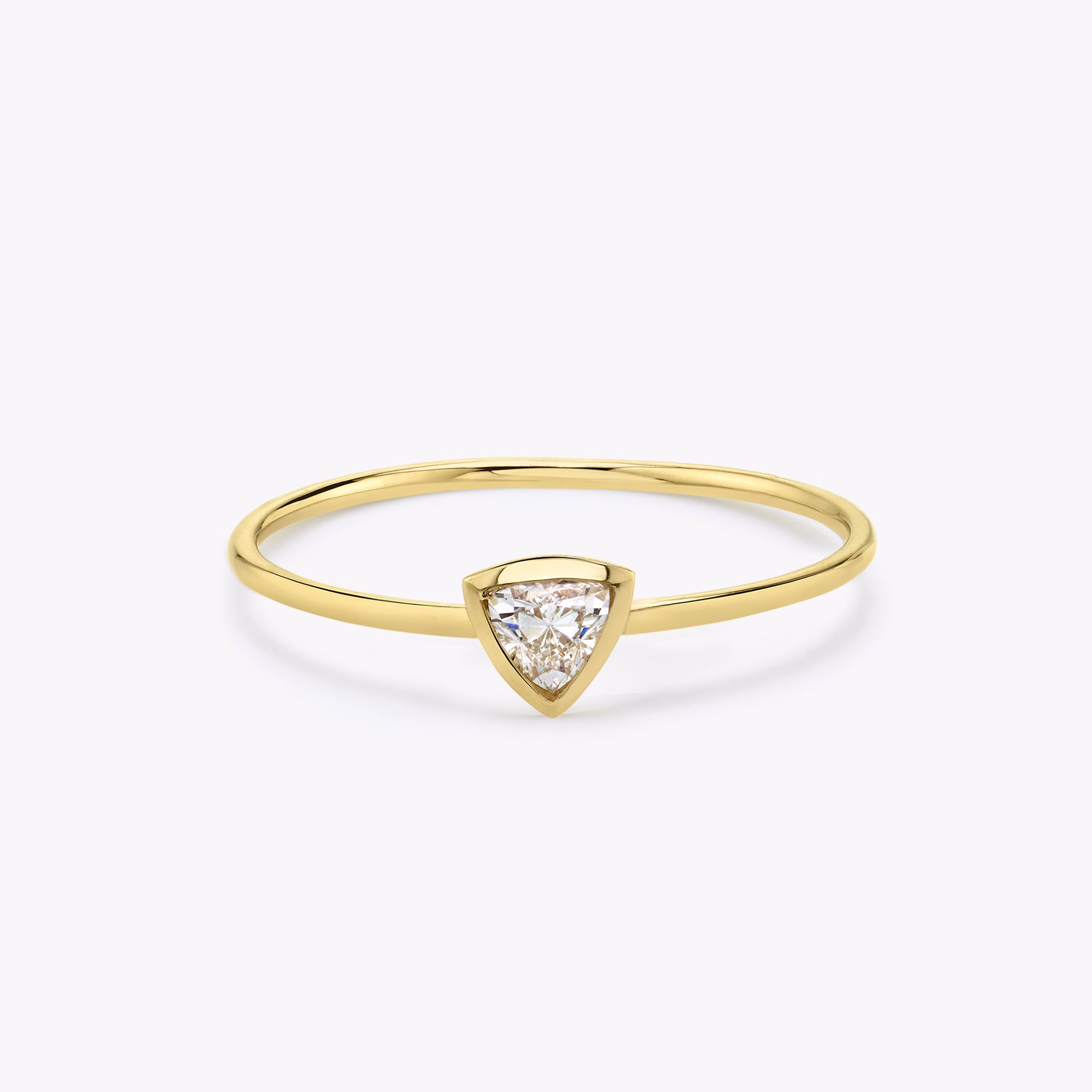 Knife-Edge Bezel Ring