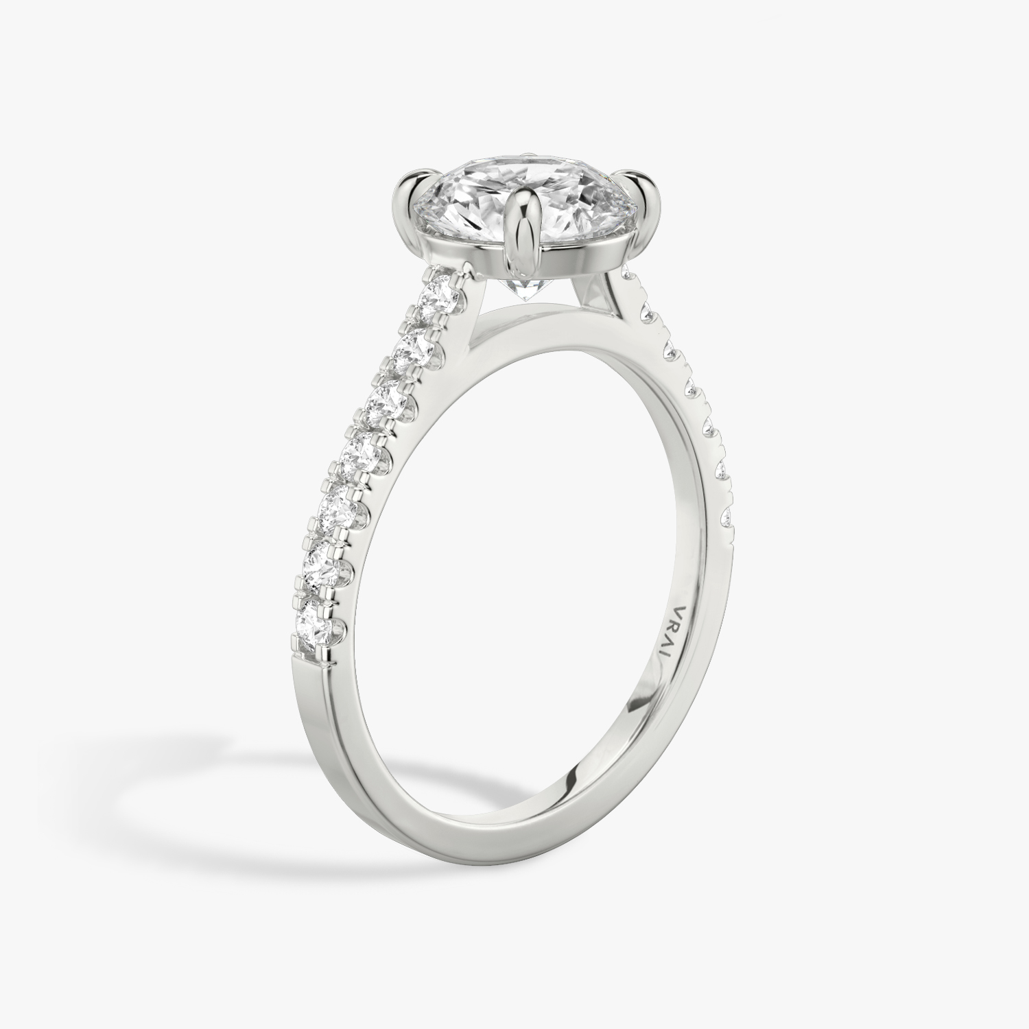 The Cathedral Round Brilliant | White Gold