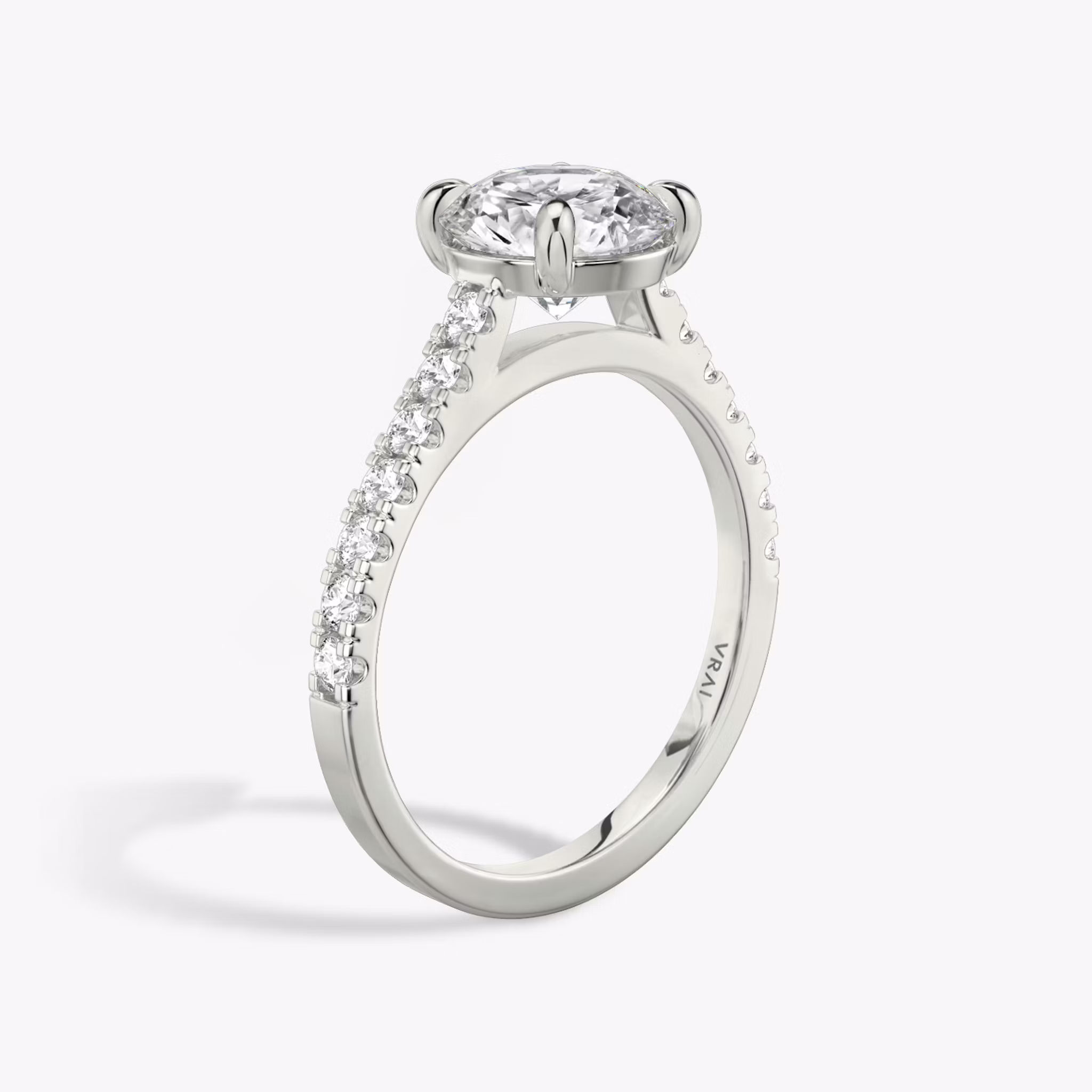 The Cathedral Round Brilliant | White Gold
