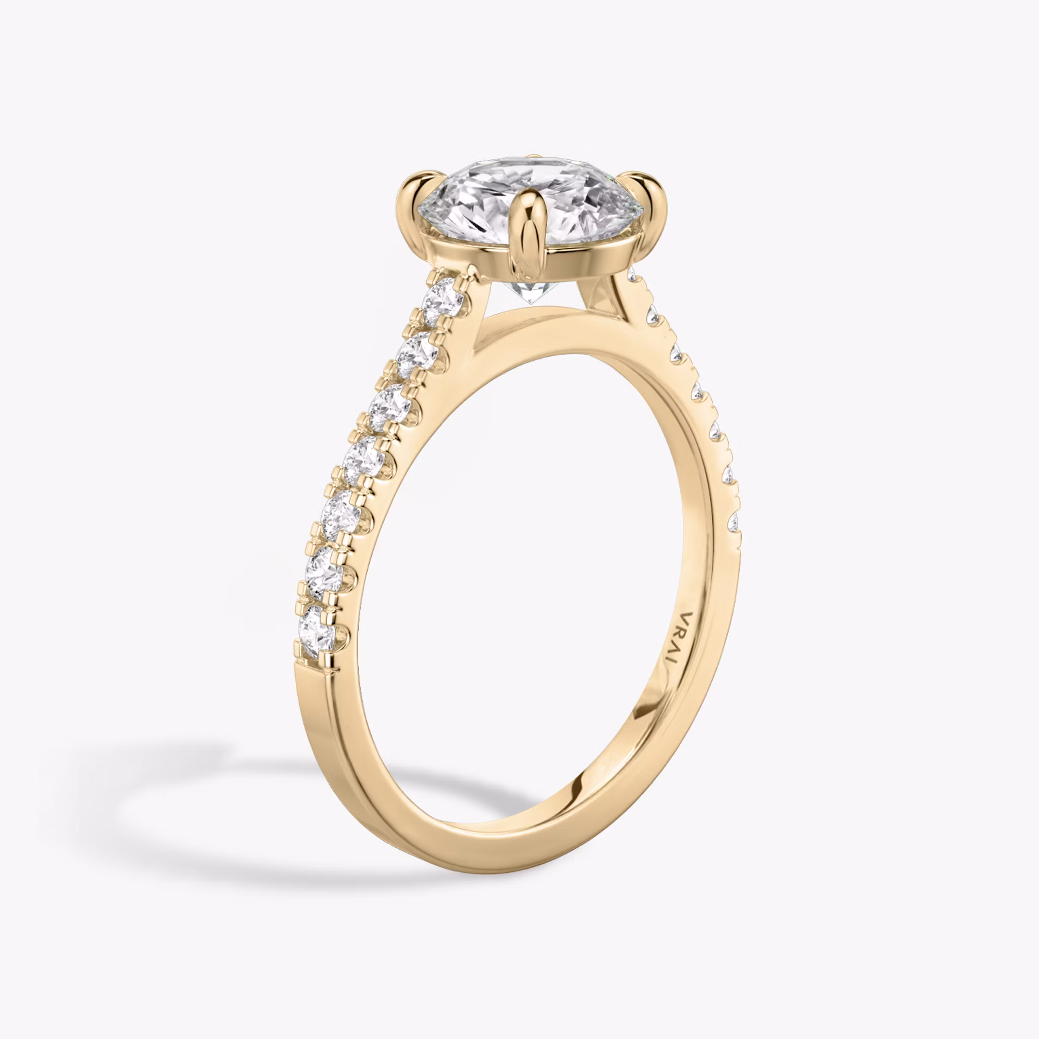 The Cathedral Round Brilliant | Rose Gold