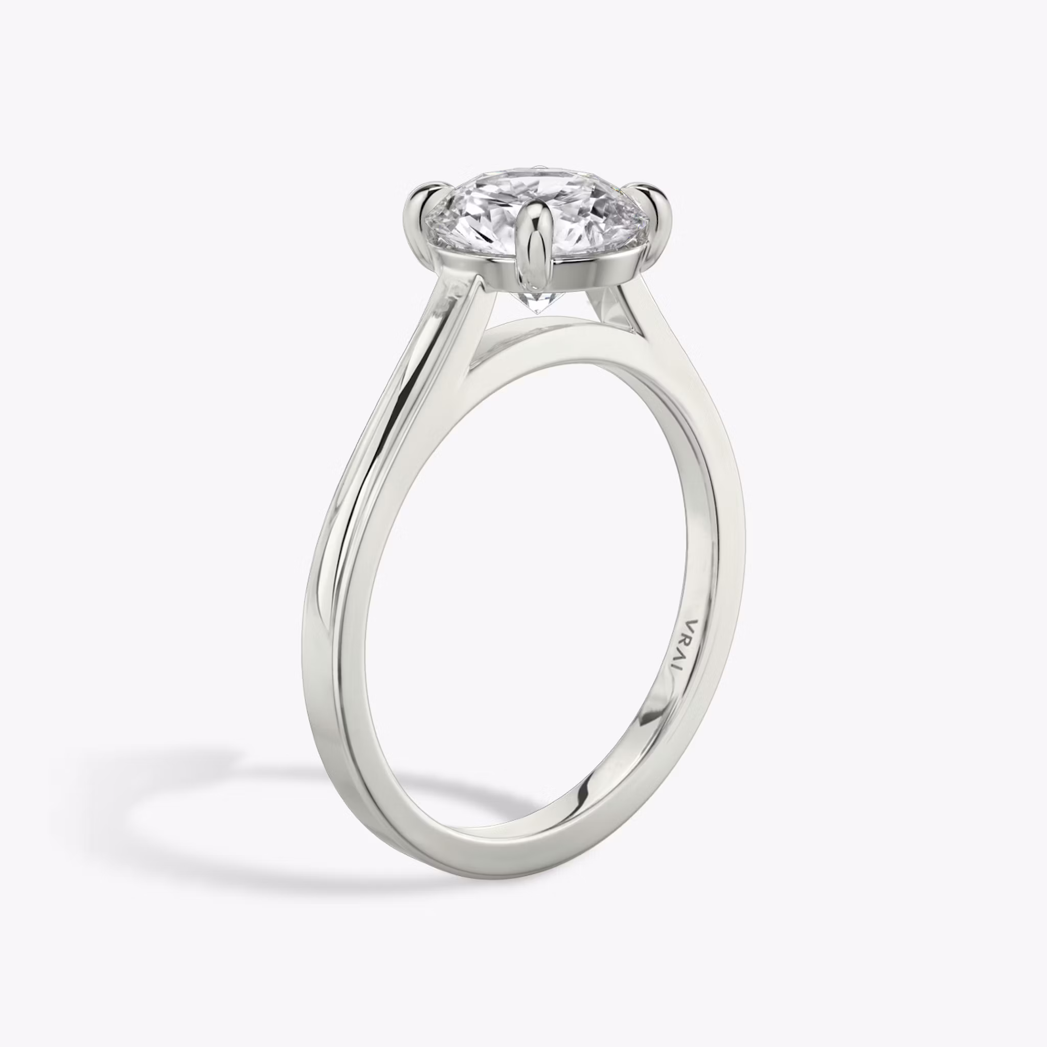 The Cathedral Round Brilliant | White Gold
