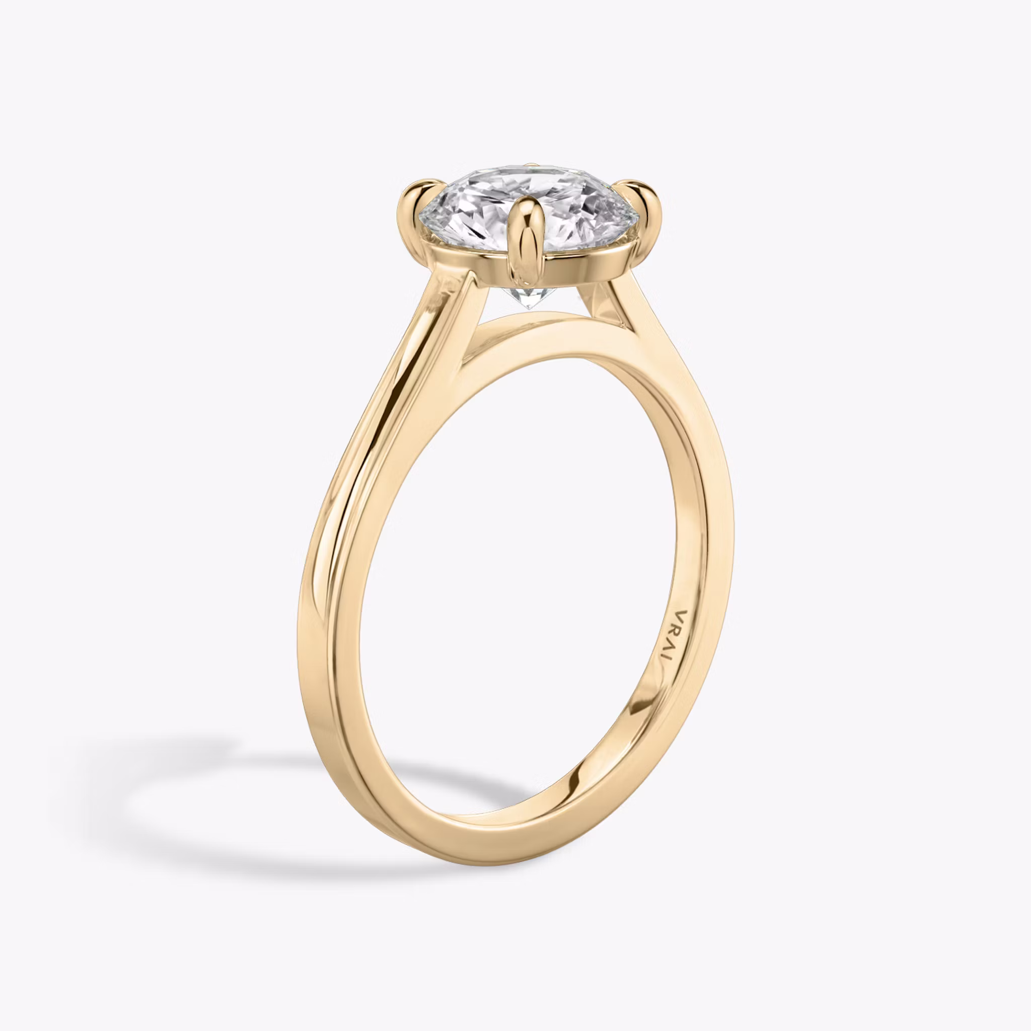 The Cathedral Round Brilliant | Rose Gold
