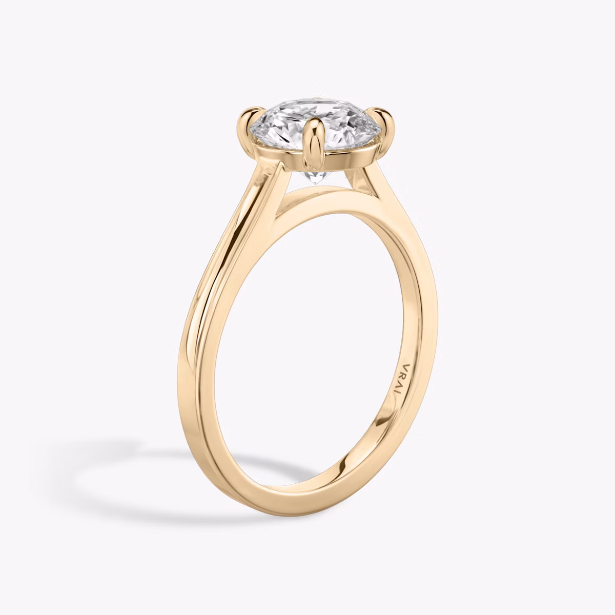 Cathedral | Rund | 14k | Roségold | bandAccent: Ohne Pavé-Besatz | caratWeight: 1.0ct | diamondOrientation: vertical