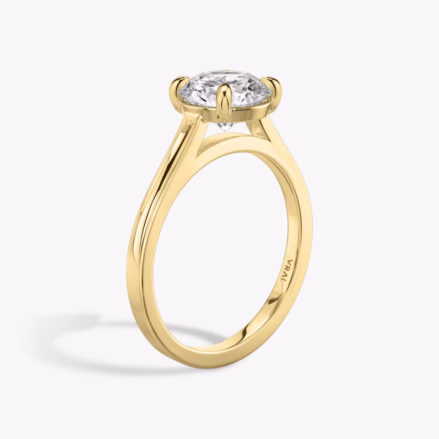 The Cathedral Round Brilliant | Yellow Gold