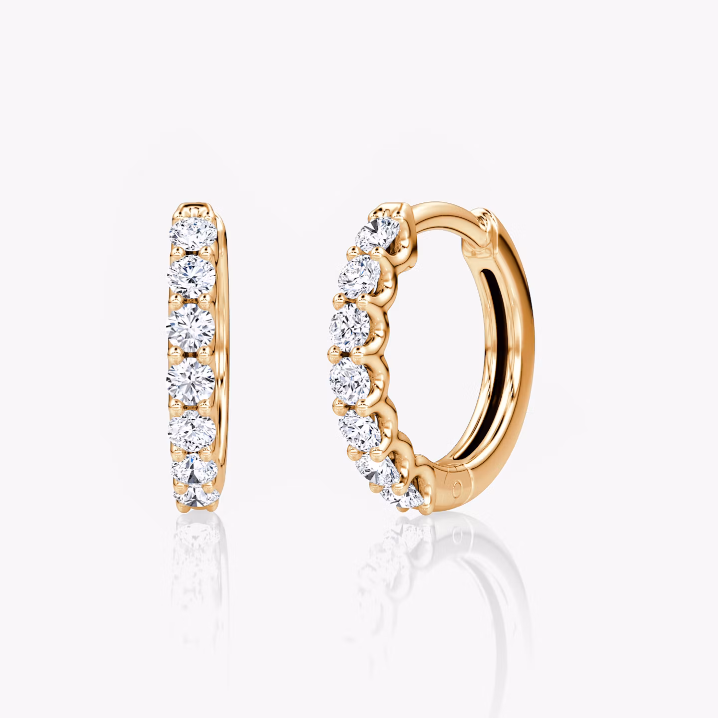 Eternity Hoop Round Brilliant | Rose Gold