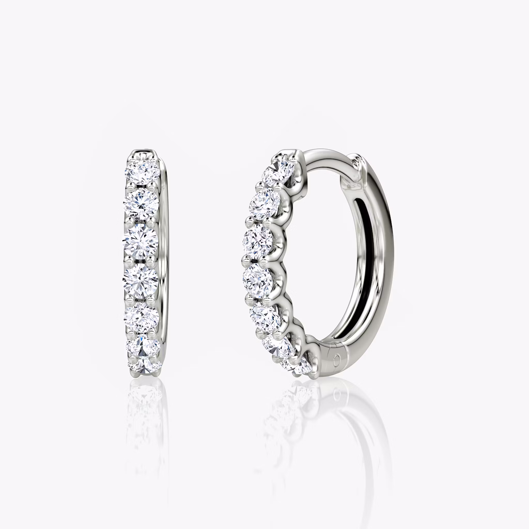 Eternity Hoop Round Brilliant | White Gold