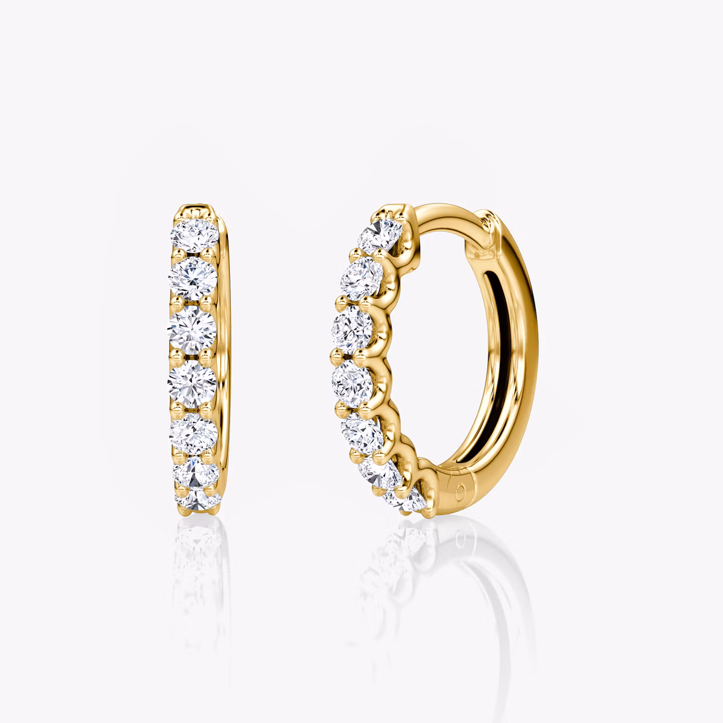 Eternity Hoop  | Yellow Gold