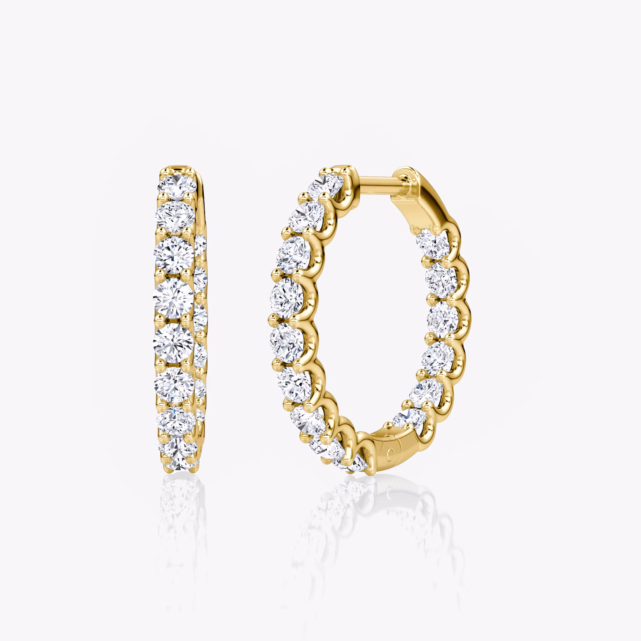 Eternity Hoop Rund | Yellow Gold