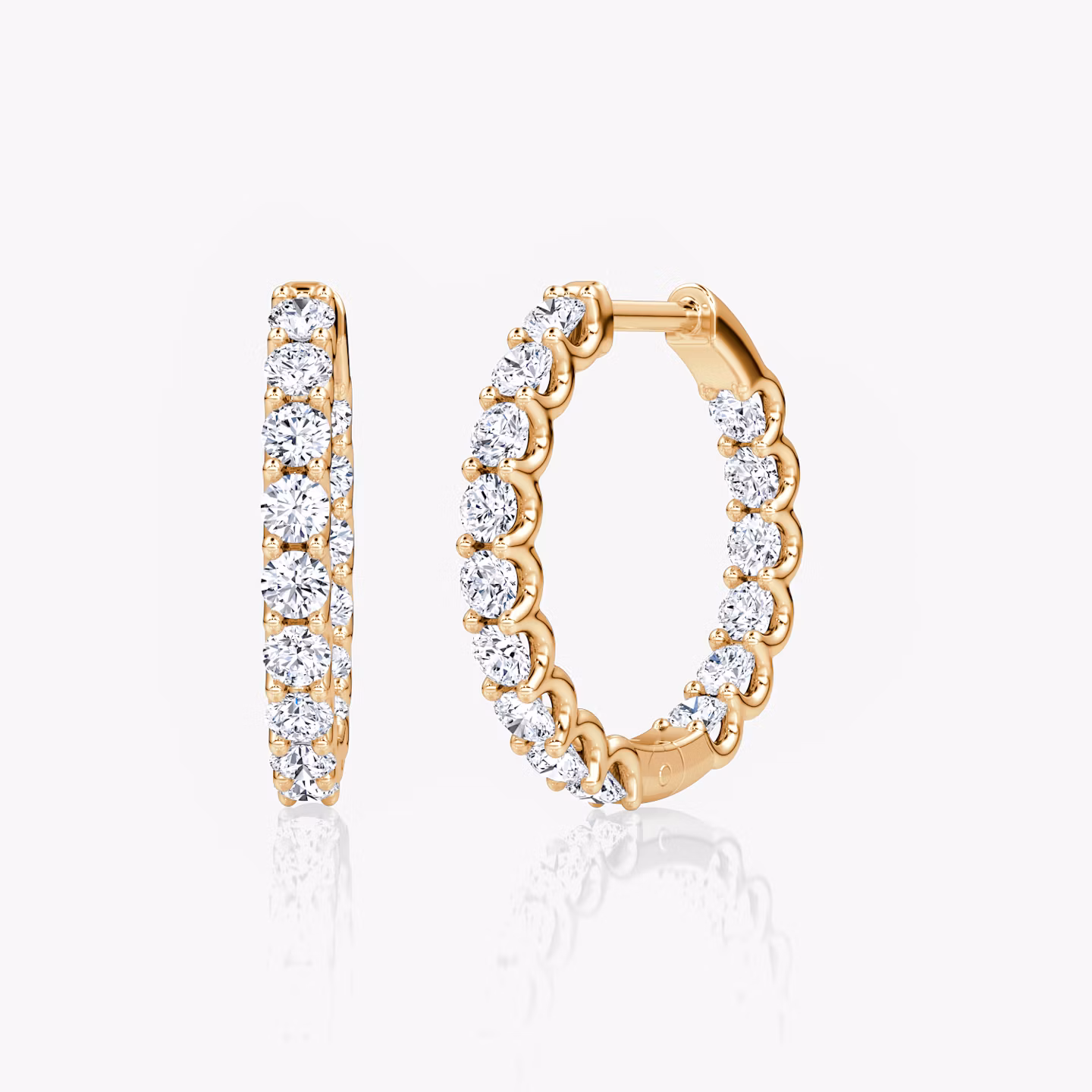 Eternity Hoop Round Brilliant | Rose Gold