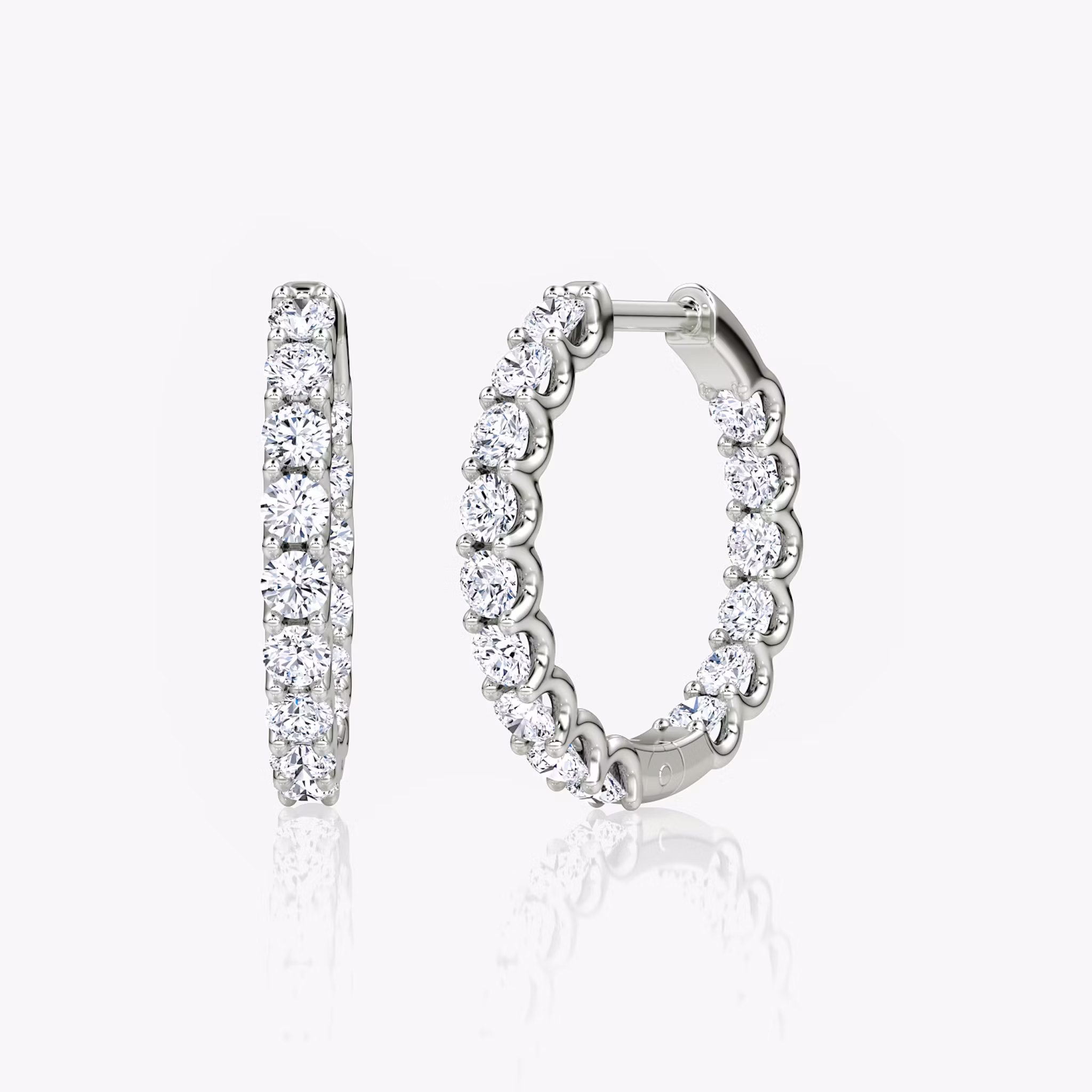 Eternity Hoop Round Brilliant | White Gold