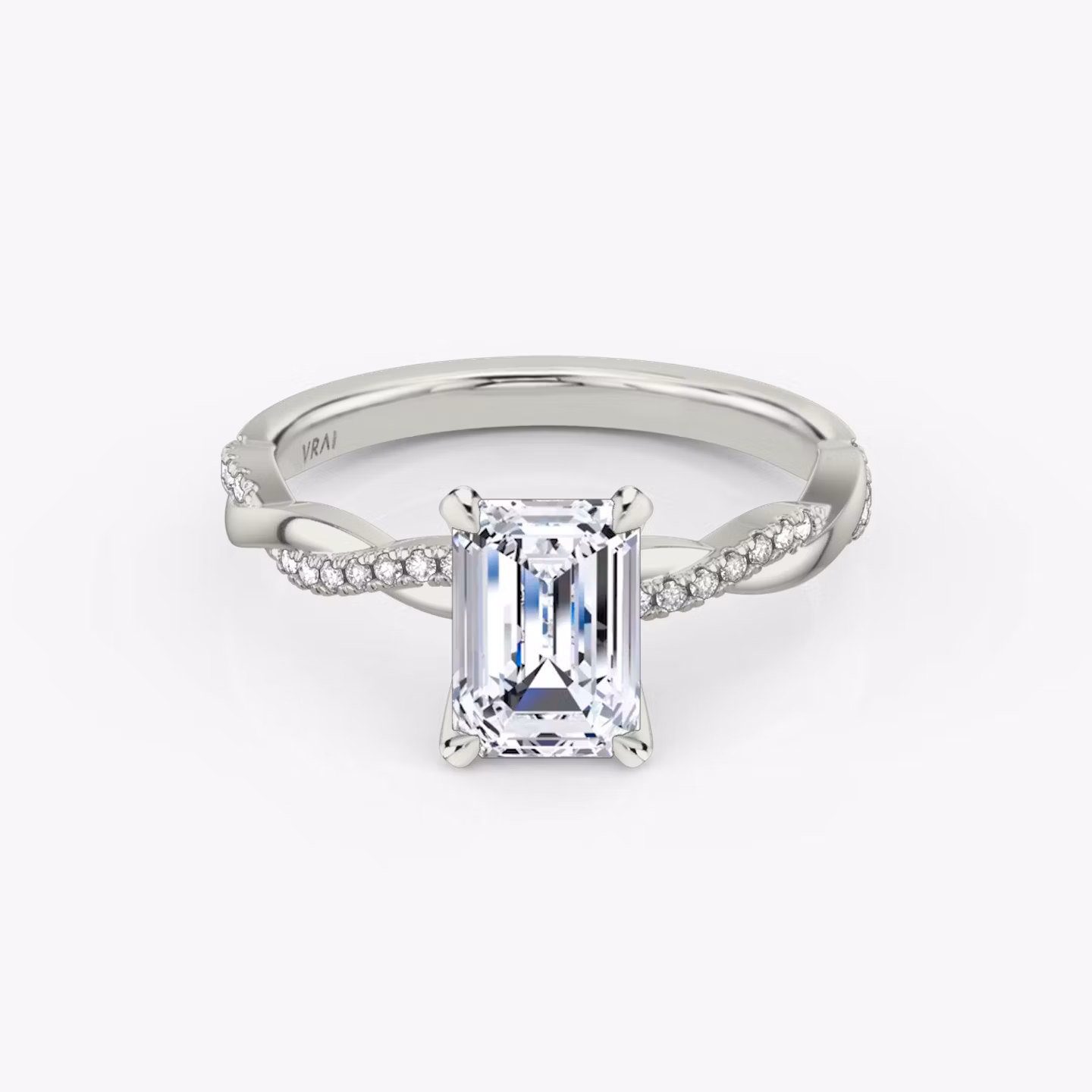 The Twisted Classic Emerald | White Gold
